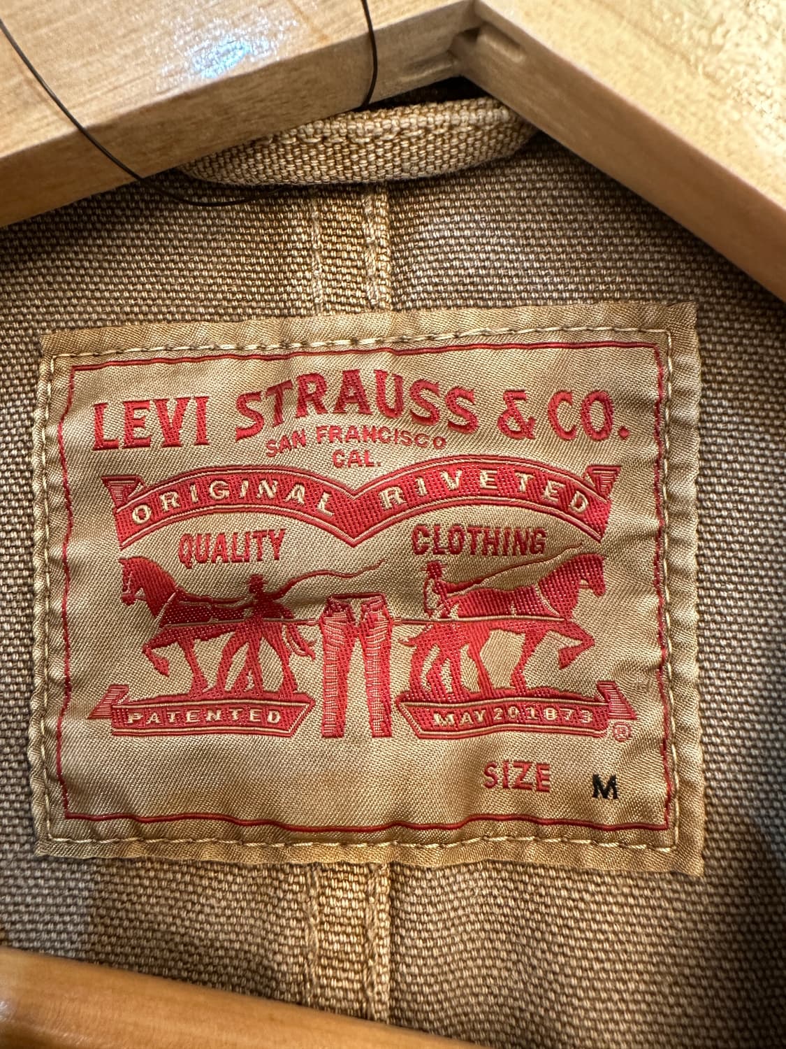 M) 리바이스 브라운 초어 캔버스 워크 자켓 상품이미지3