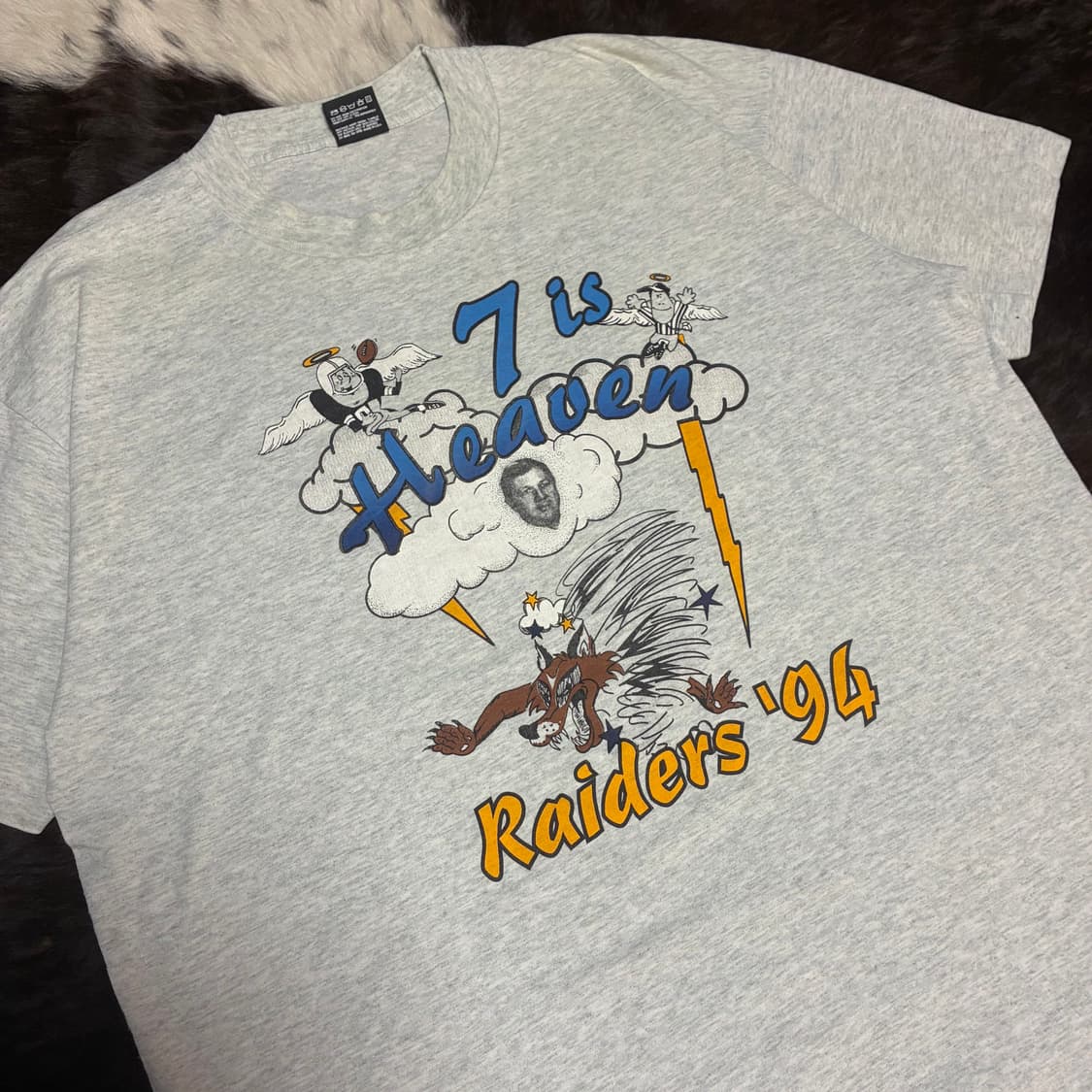90‘s NFL 싱글 스티치 스포츠 카툰 반팔티 상품이미지2