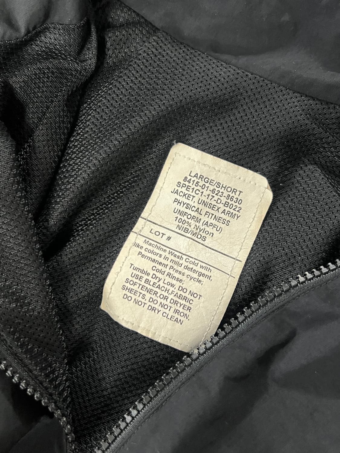 US army APFU 미군 라지 숏 바람막이 자켓 상품이미지7