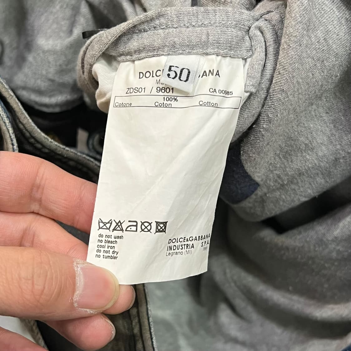 돌체앤가바나 레더 카라 데님 트러커 자켓 +명품감정서 y13910 상품이미지8