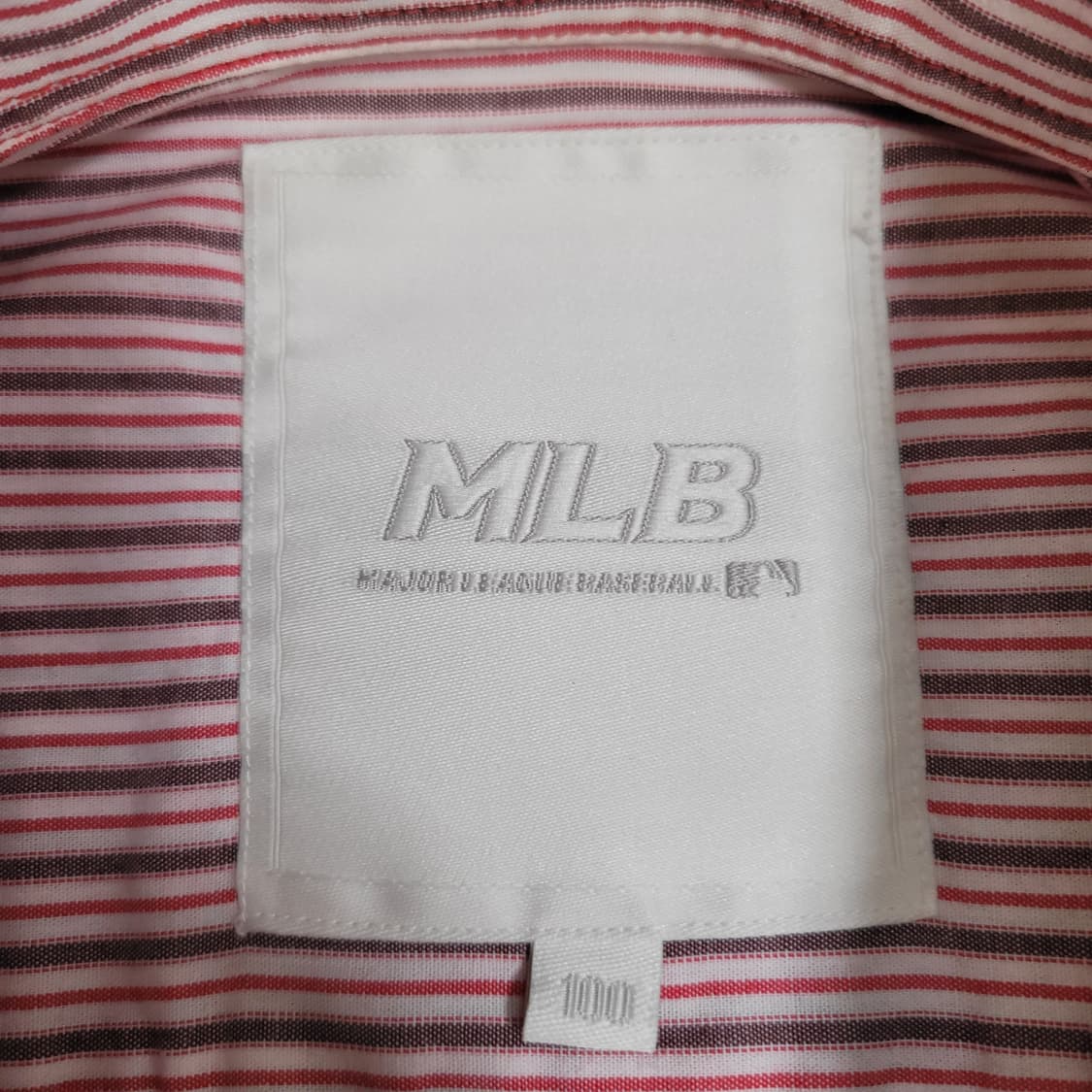 MLB 엠엘비 스트라이프 레드 셔츠 상품이미지2