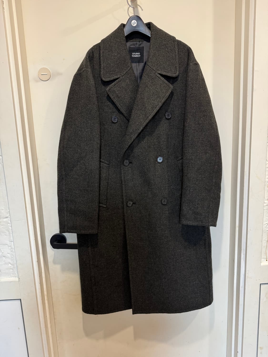 스튜디오톰보이 남자 캐시미어 블렌디드 코트 상품이미지1