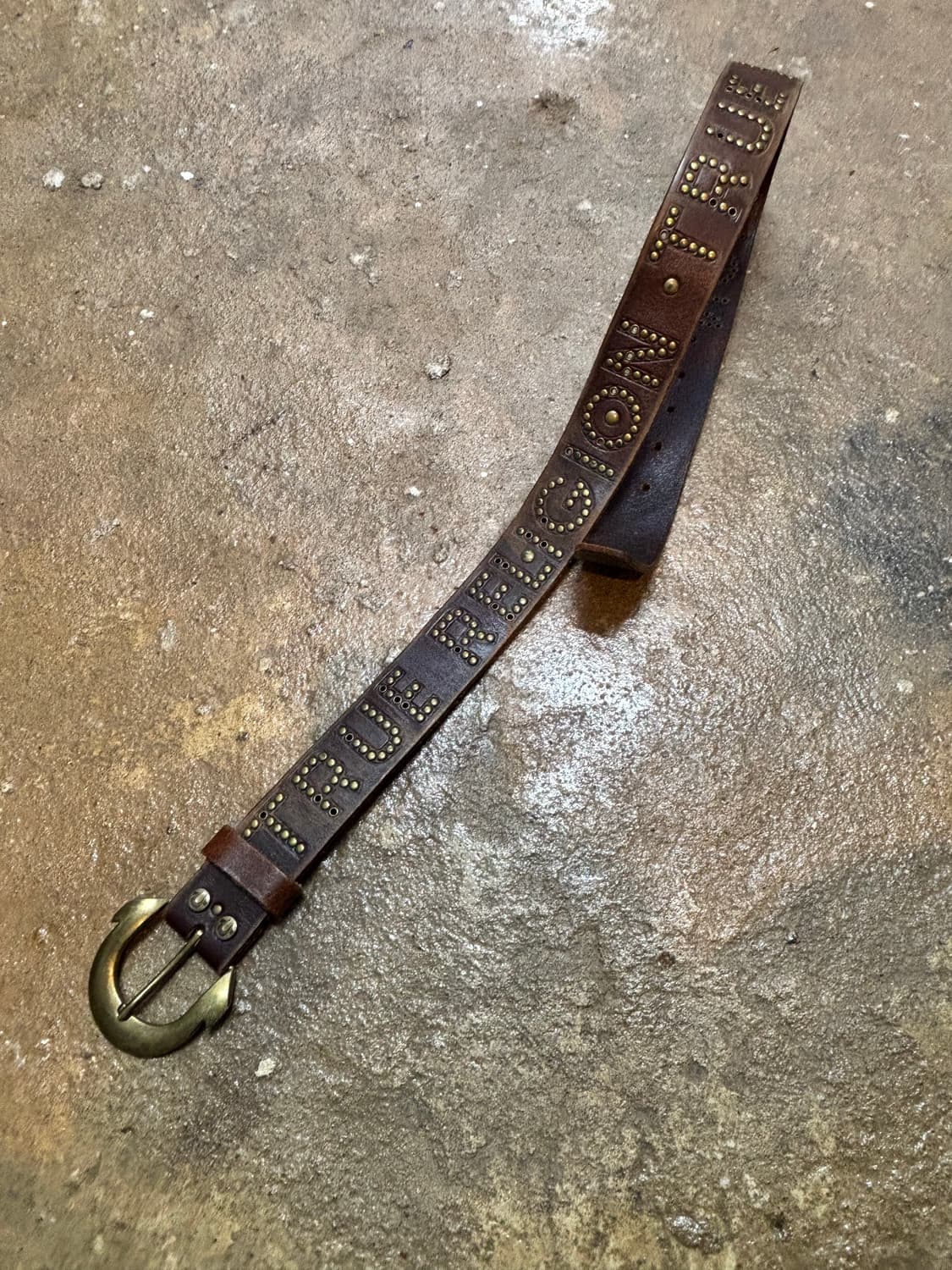 트루릴리전 빈티지 통가죽 벨트 상품이미지4