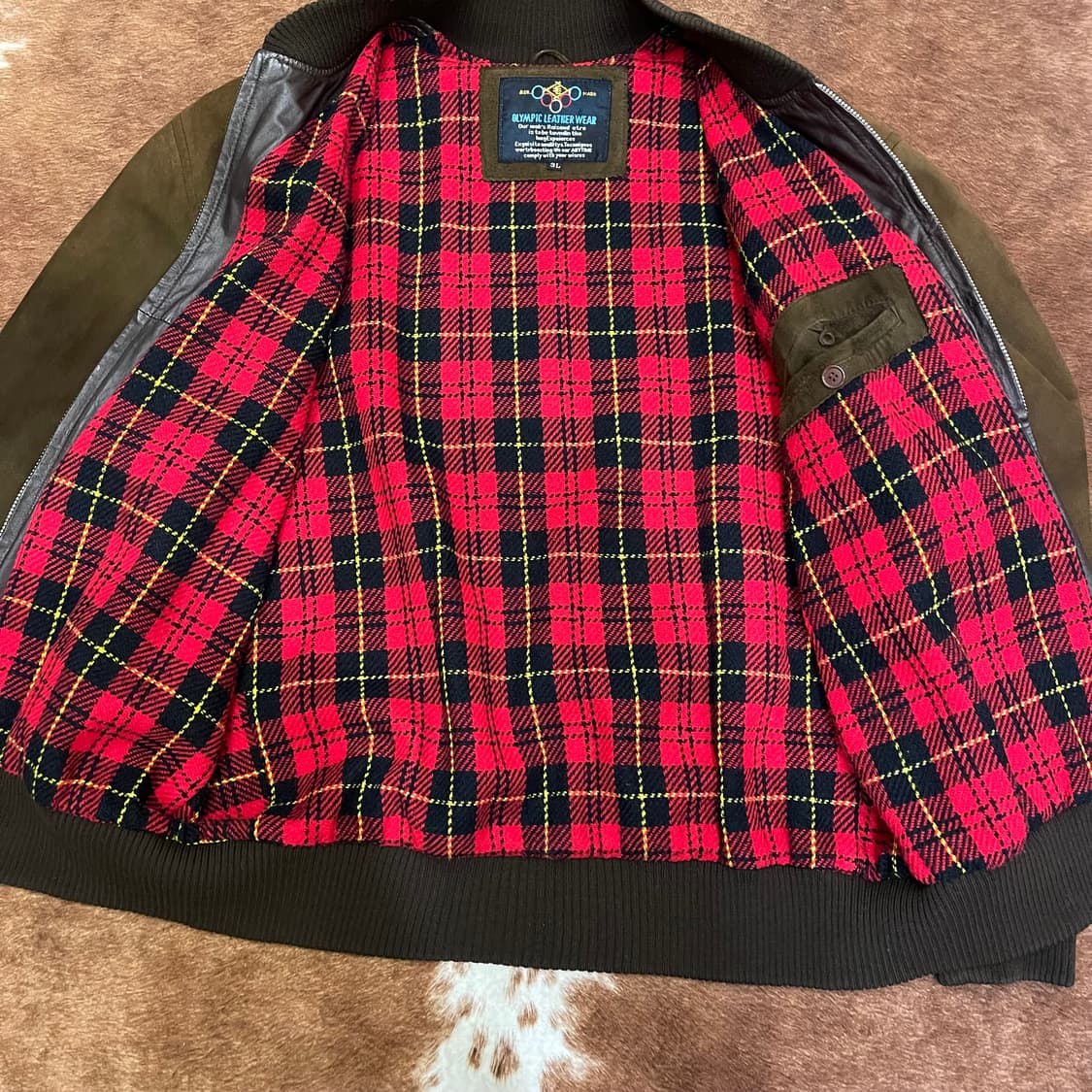 90's vintage leather jacket 상품이미지5