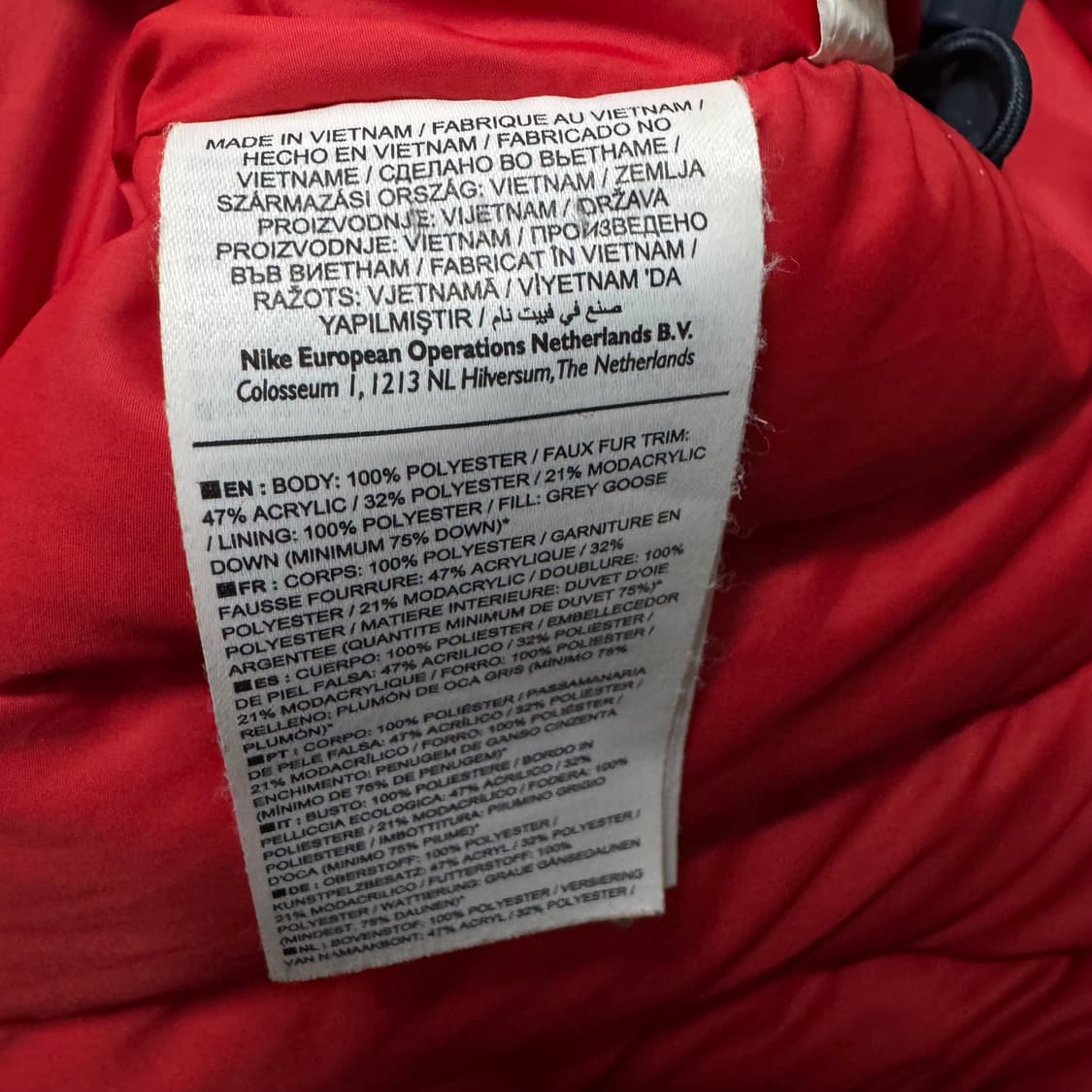 나이키 덕다운 모피후드 야상 패딩 자켓 상품이미지6