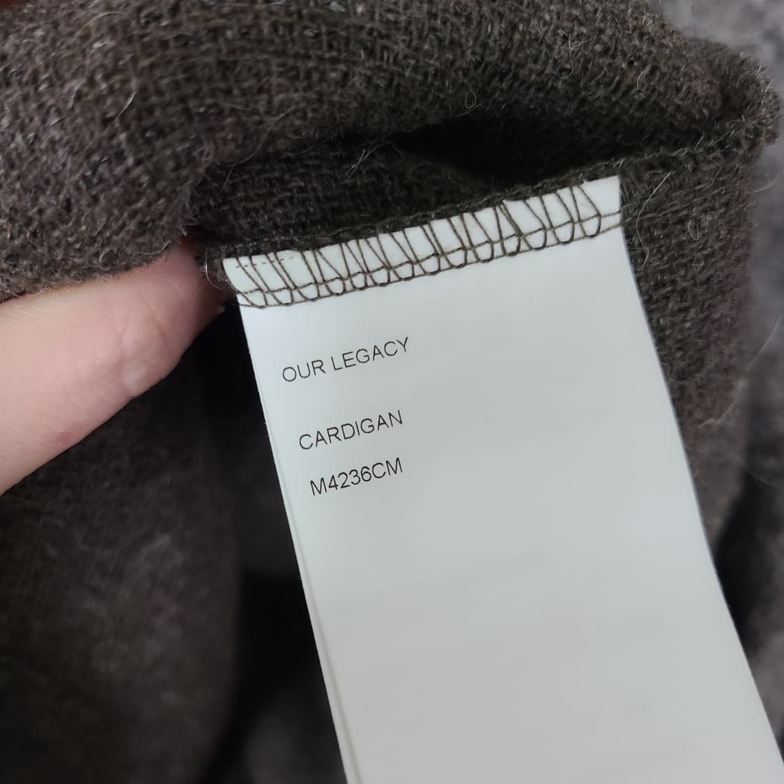 아워레가시 가디건 몰 모헤어 그레이 48 상품이미지7