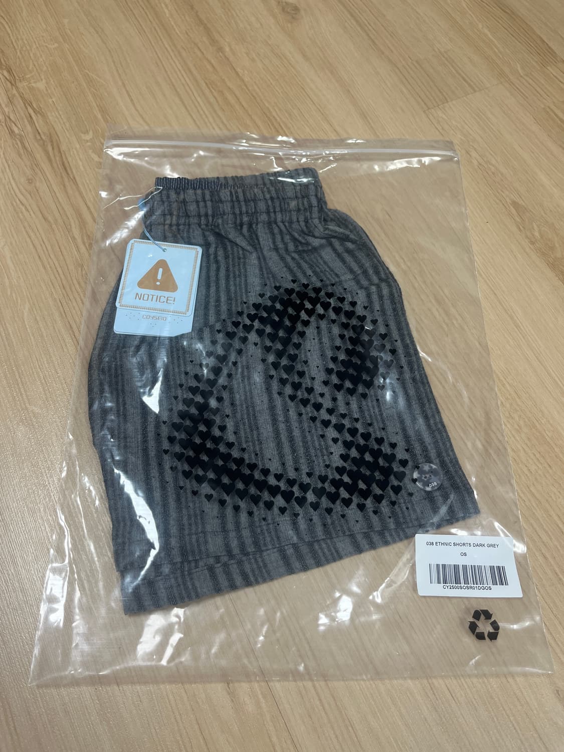 coyseio 038 ETHNIC SHORTS DARK GREY 상품이미지4