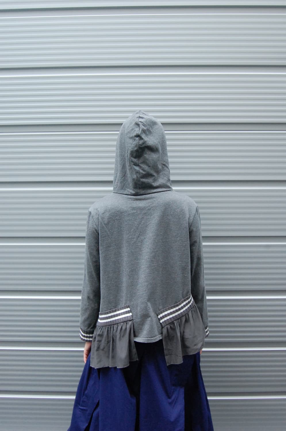 Ruffle unbalance hoodie 상품이미지5