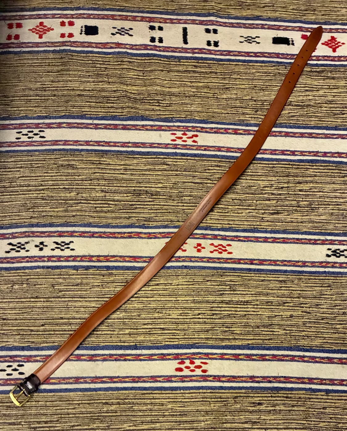 (33~36)90s USA 조셉아서뱅크 카우하이드 클래식 레더 가죽벨트 상품이미지7