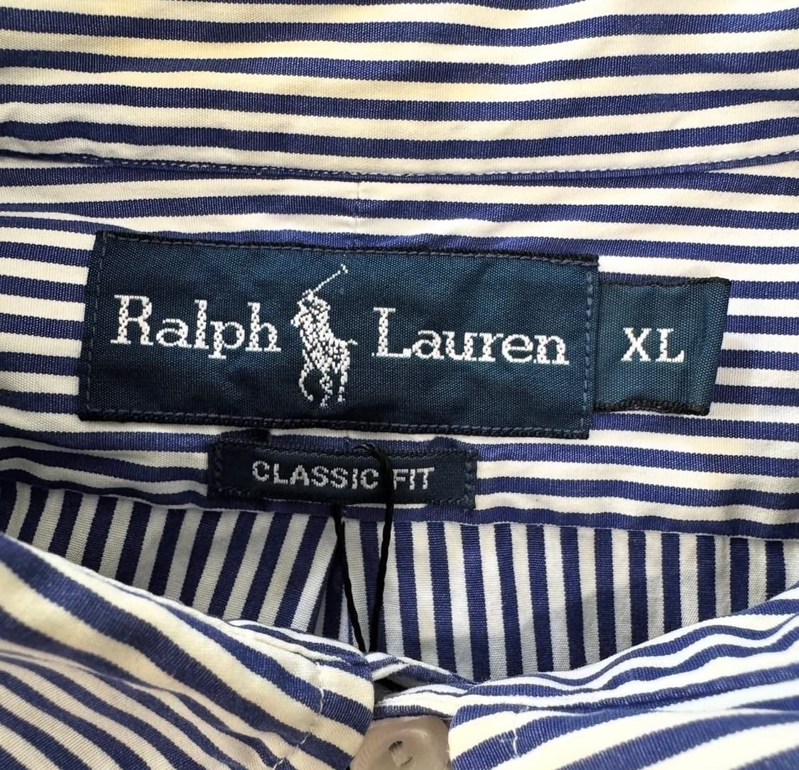 150. 폴로 페인팅 오버핏 스트라이프 셔츠 상품이미지2