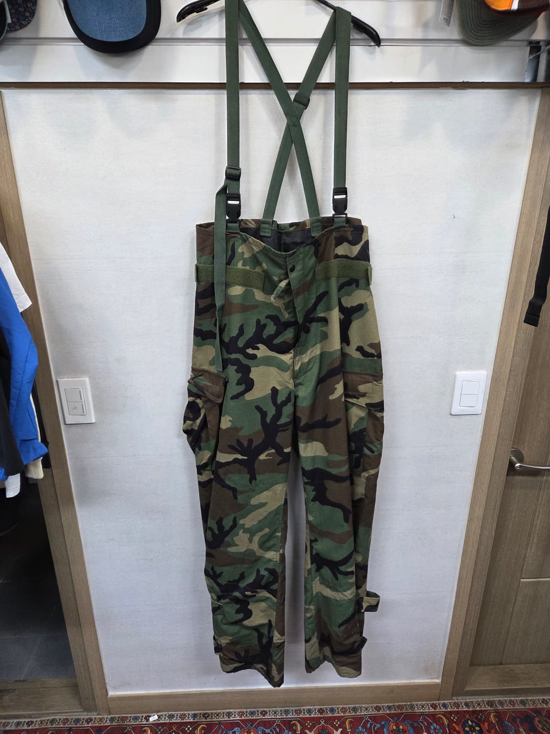 밀리터리 우드랜드 화생방 방호복 카모 오버롤팬츠 m long 상품이미지8