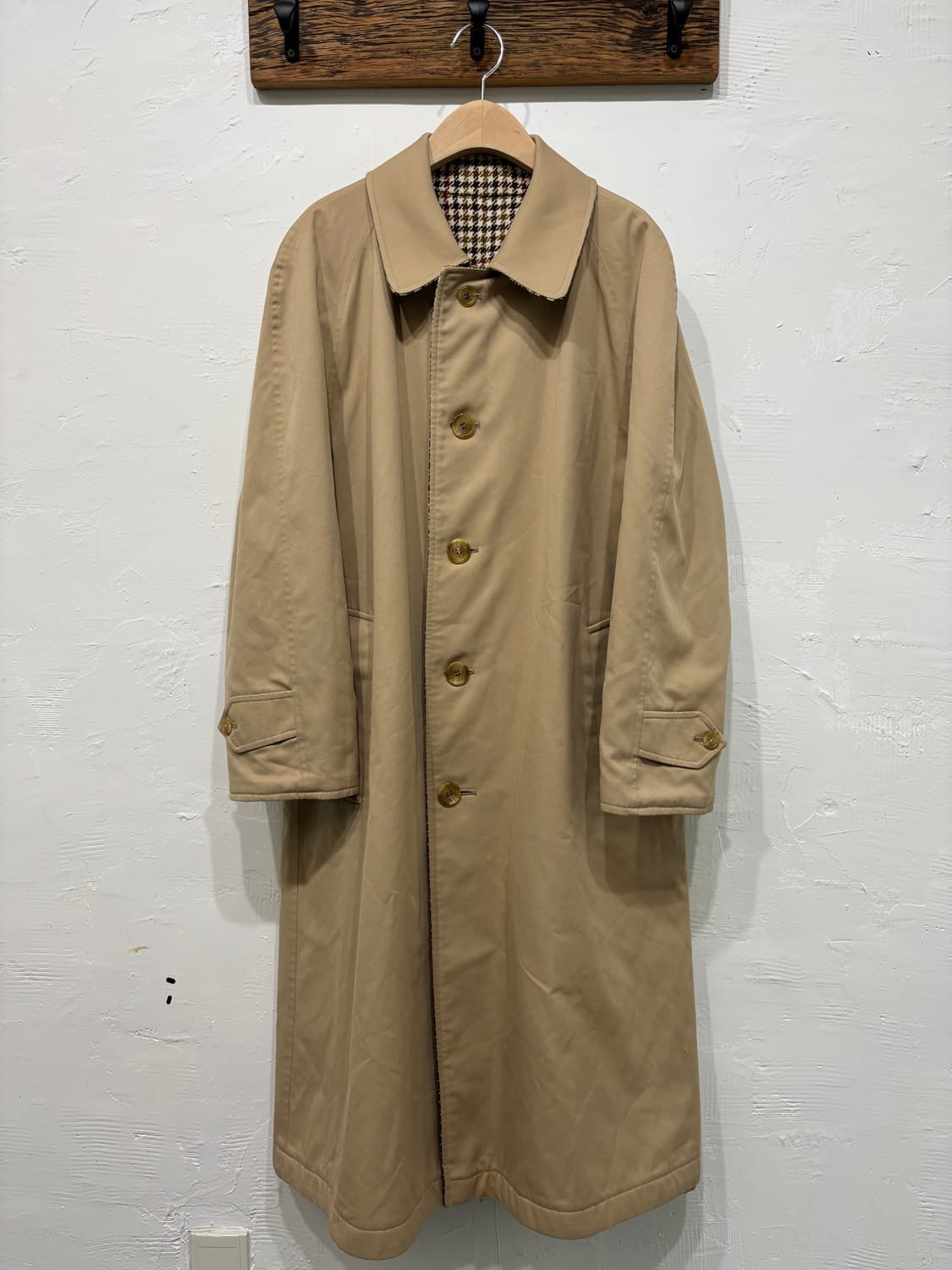 Burberry 버버리 베이지 리버시블 개버딘 건클럽 트렌치코트 상품이미지6