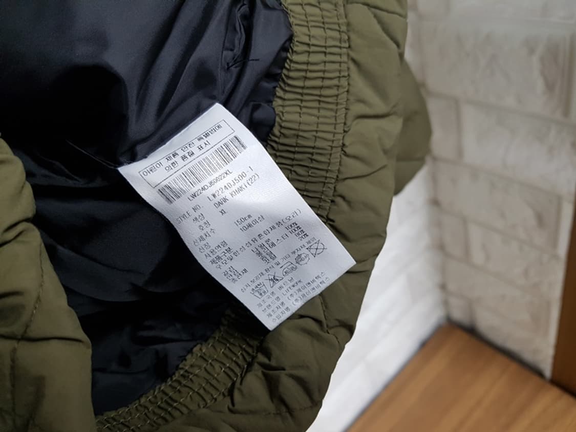 라이프워크 퀼팅 경량 패딩 자켓 키즈XL(130-140) 상품이미지4