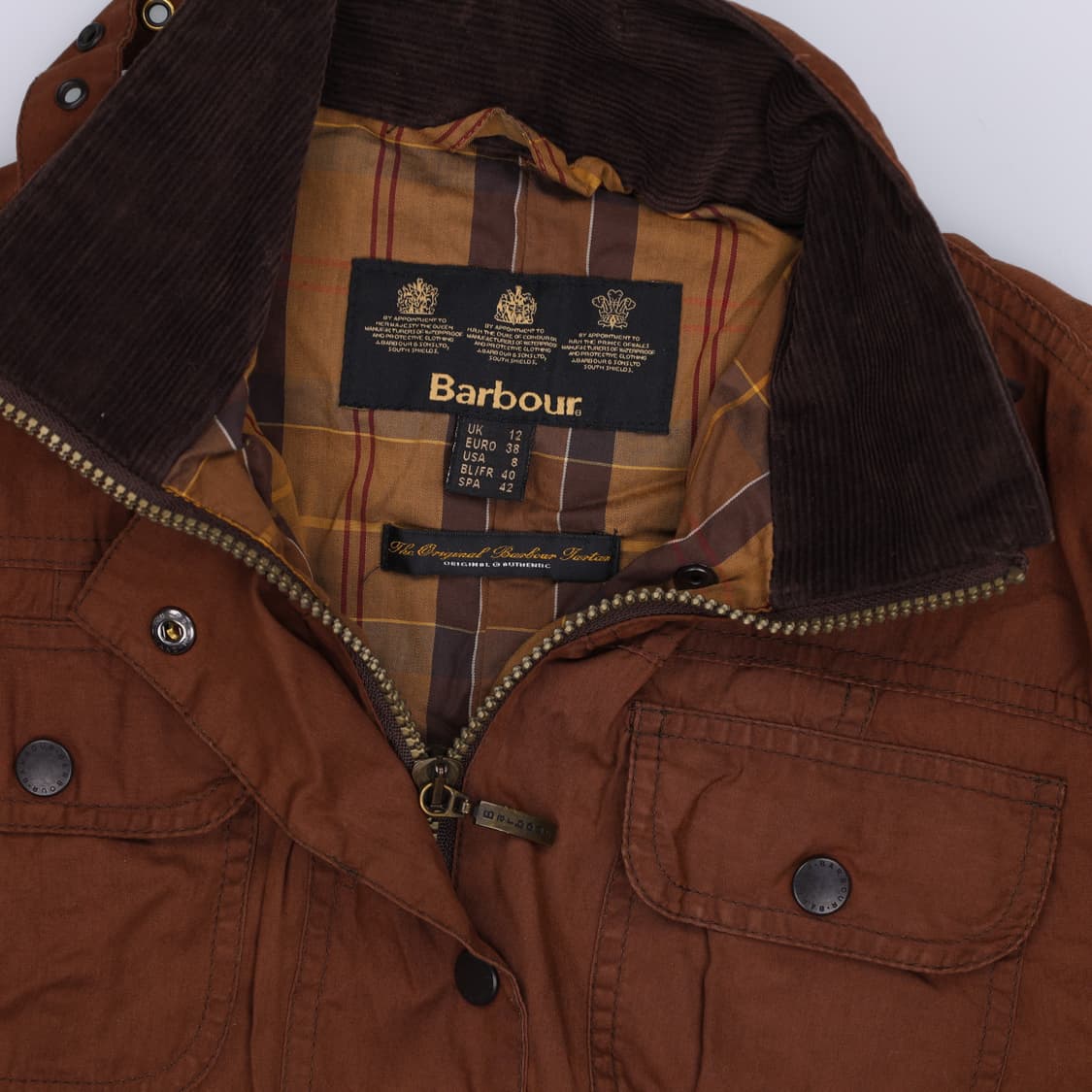 UK12 바버 브라운 워크자켓 0213H2 상품이미지4