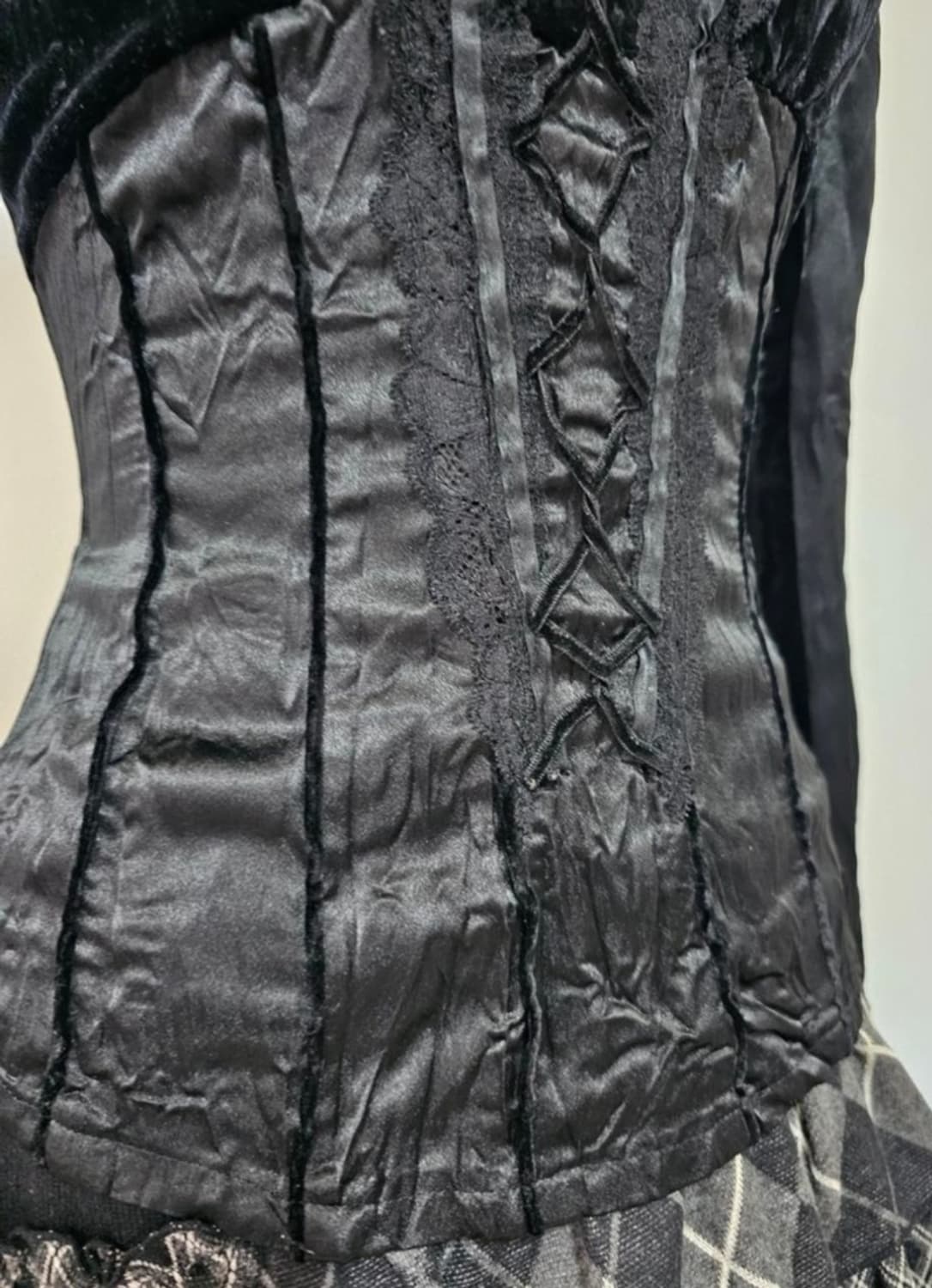 OBZEE오브제 크리즈 처리된 공주풍 브라우스 44~작은55 상품이미지5