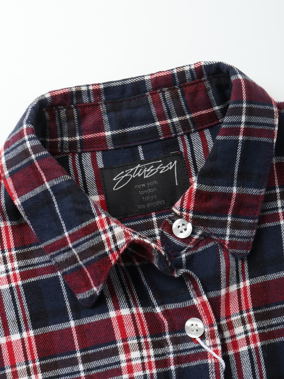 스투시 STUSSY Cut-Out Shoulder Plaid Shirt 상품이미지7