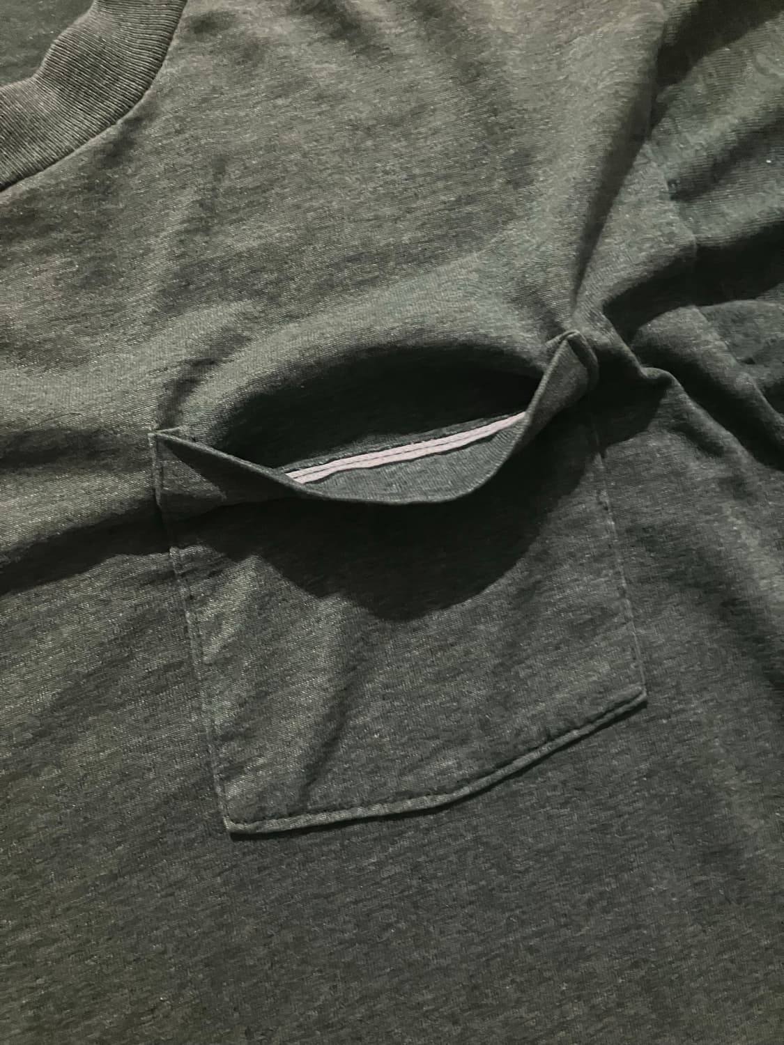 🇺🇸 80s USA 빈티지 프룻 오브 더 룸 셀비지 포켓 티셔츠 상품이미지4