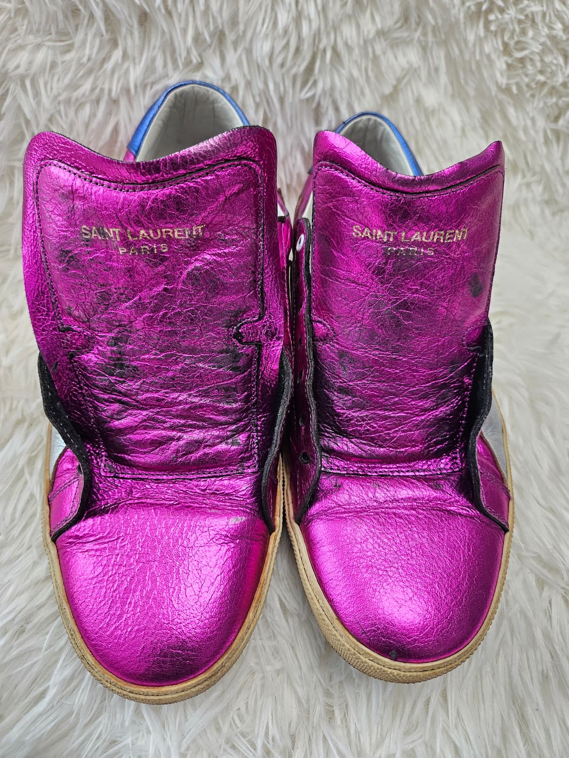 생로랑 여성 메탈릭 핑크 스니커즈 38 상품이미지9