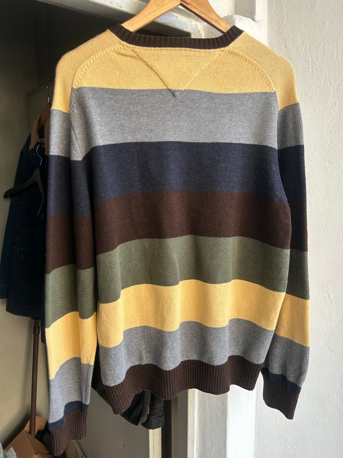 00’s 타미힐피거 칼라블럭 니트 상품이미지4