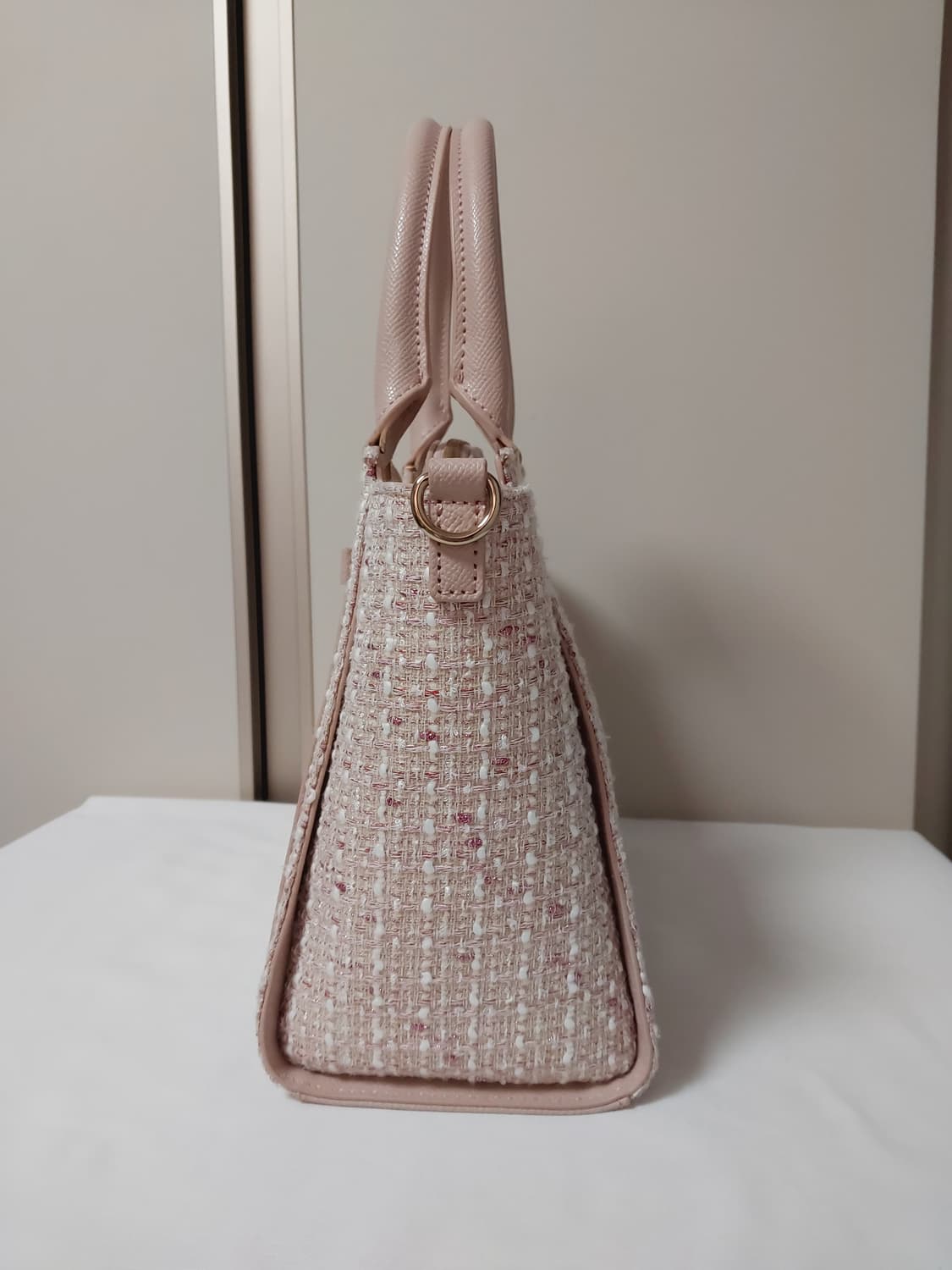 SAMANTHAVEGA 사만사베가 솔리드 리본 트위드 핸드백 가방 상품이미지5