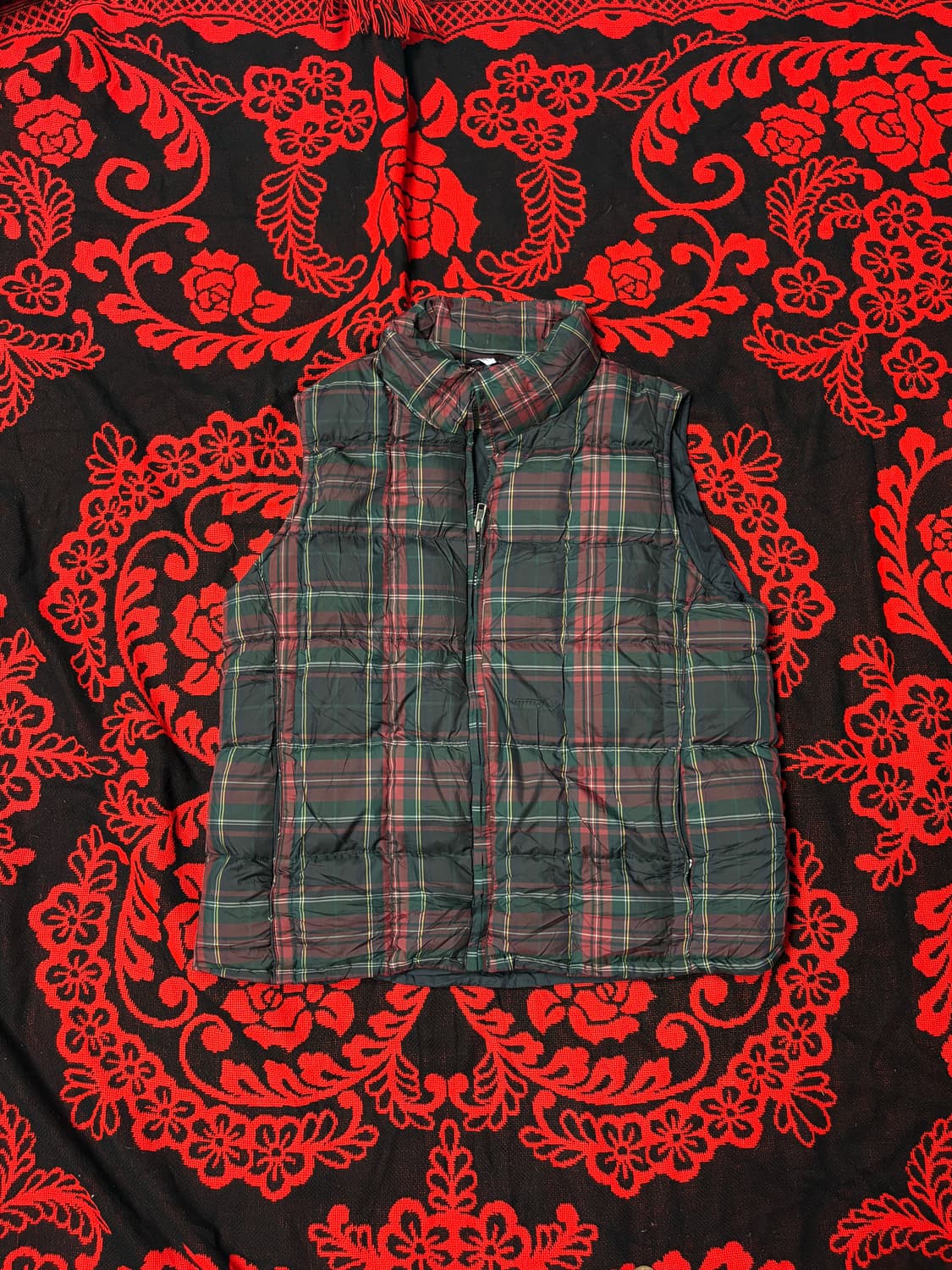 "Eddie bauer" flannel padded vest 상품이미지1