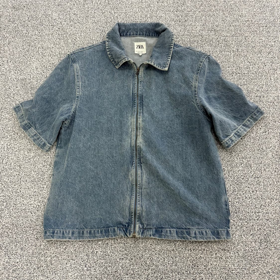 [S] 자라 반팔 청자켓 0109T1 상품이미지1