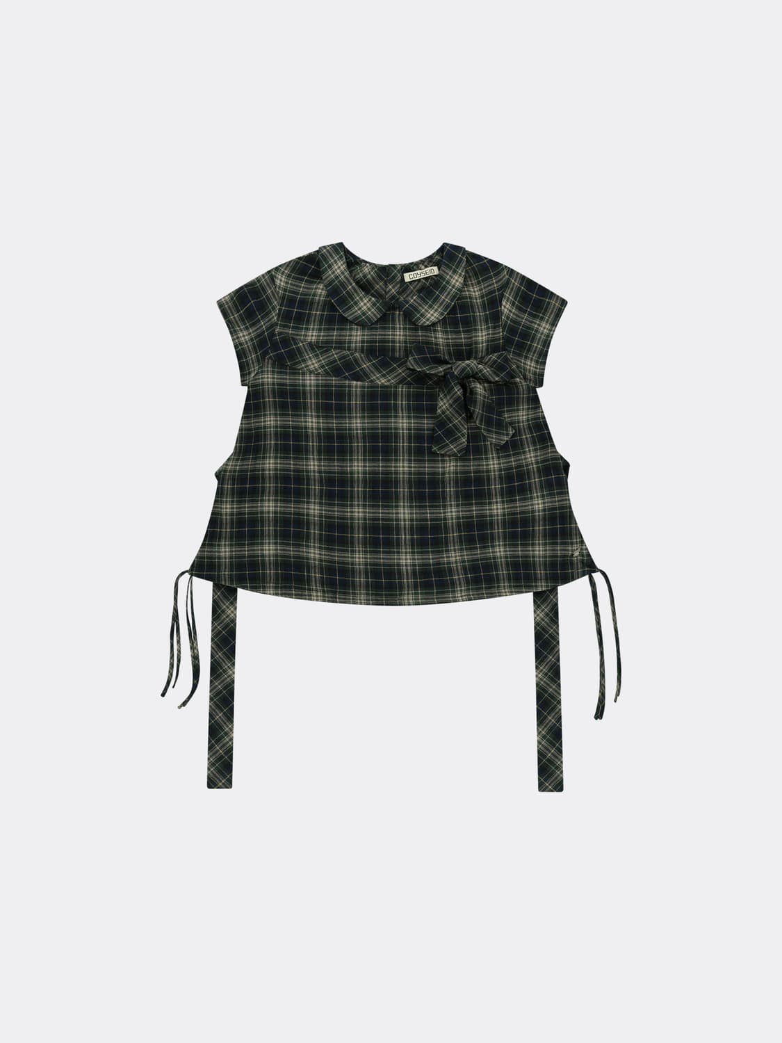 코이세이오 보우 블라우스 bow blouse (체크) 상품이미지1