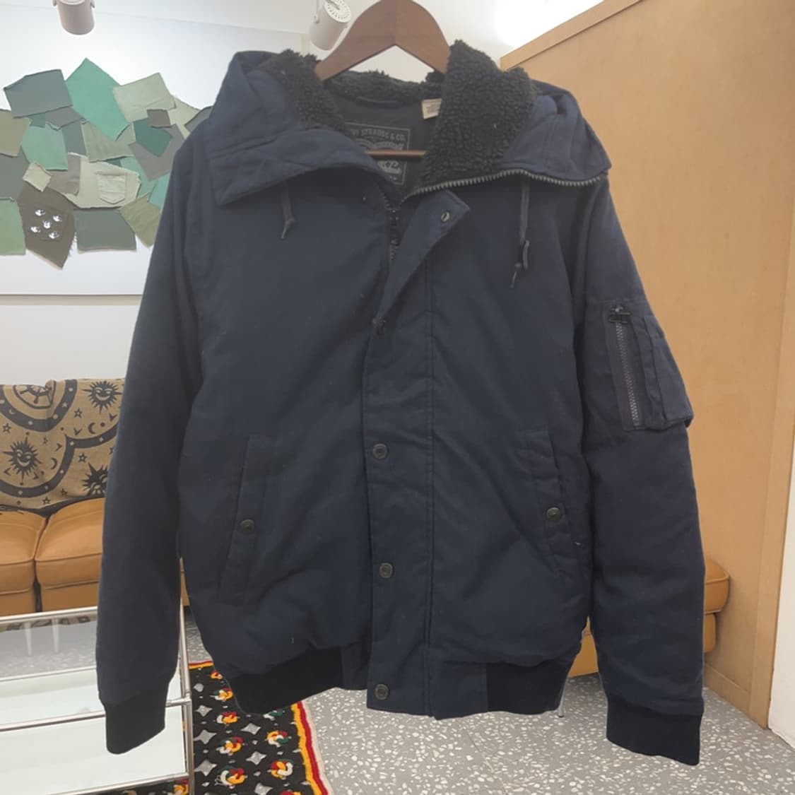 리바이스 올드스쿨 빈티지 다운 봄버 자켓 M C08082 상품이미지3