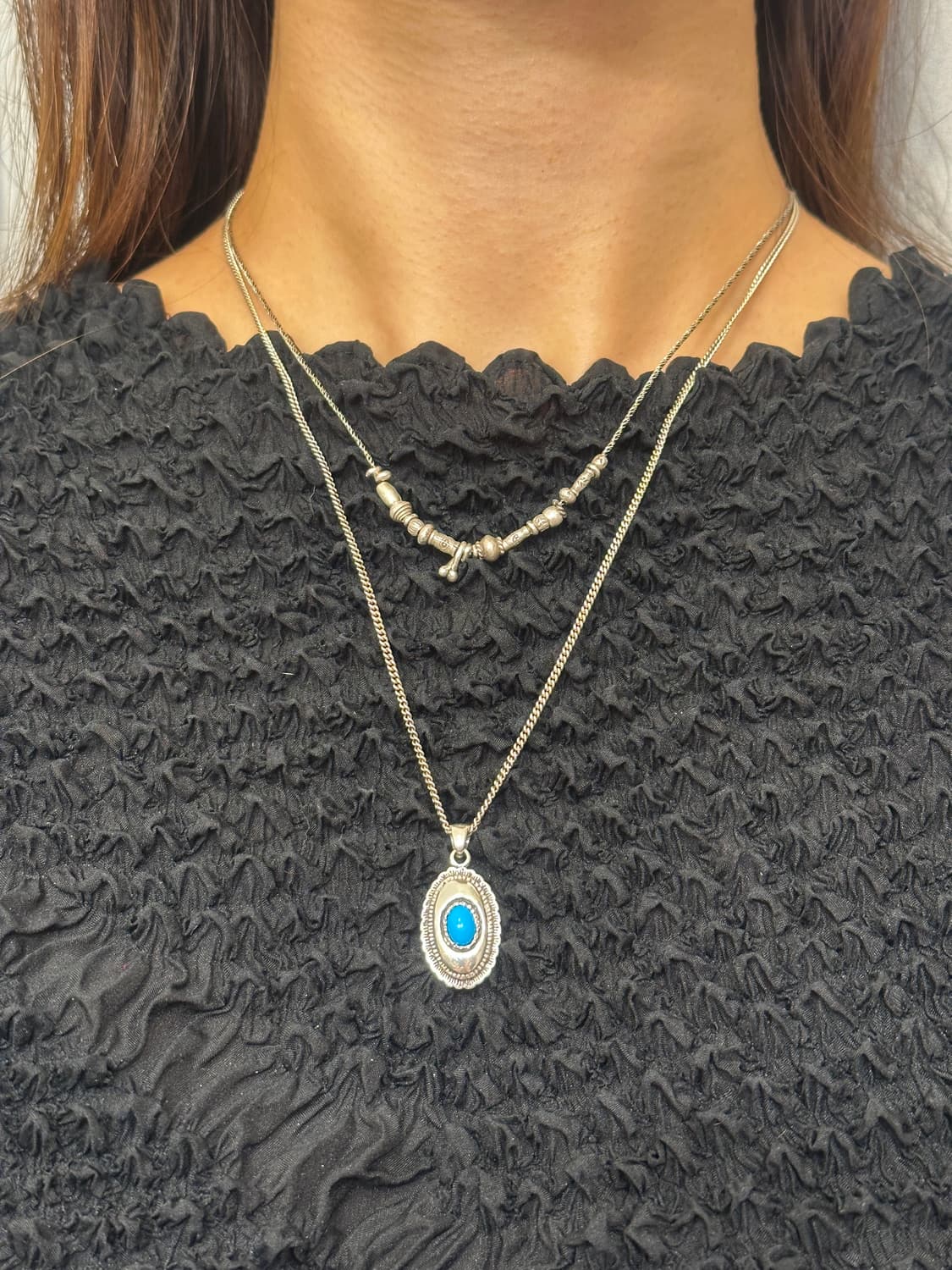 Musta karen Silver Mix Necklace 상품이미지6
