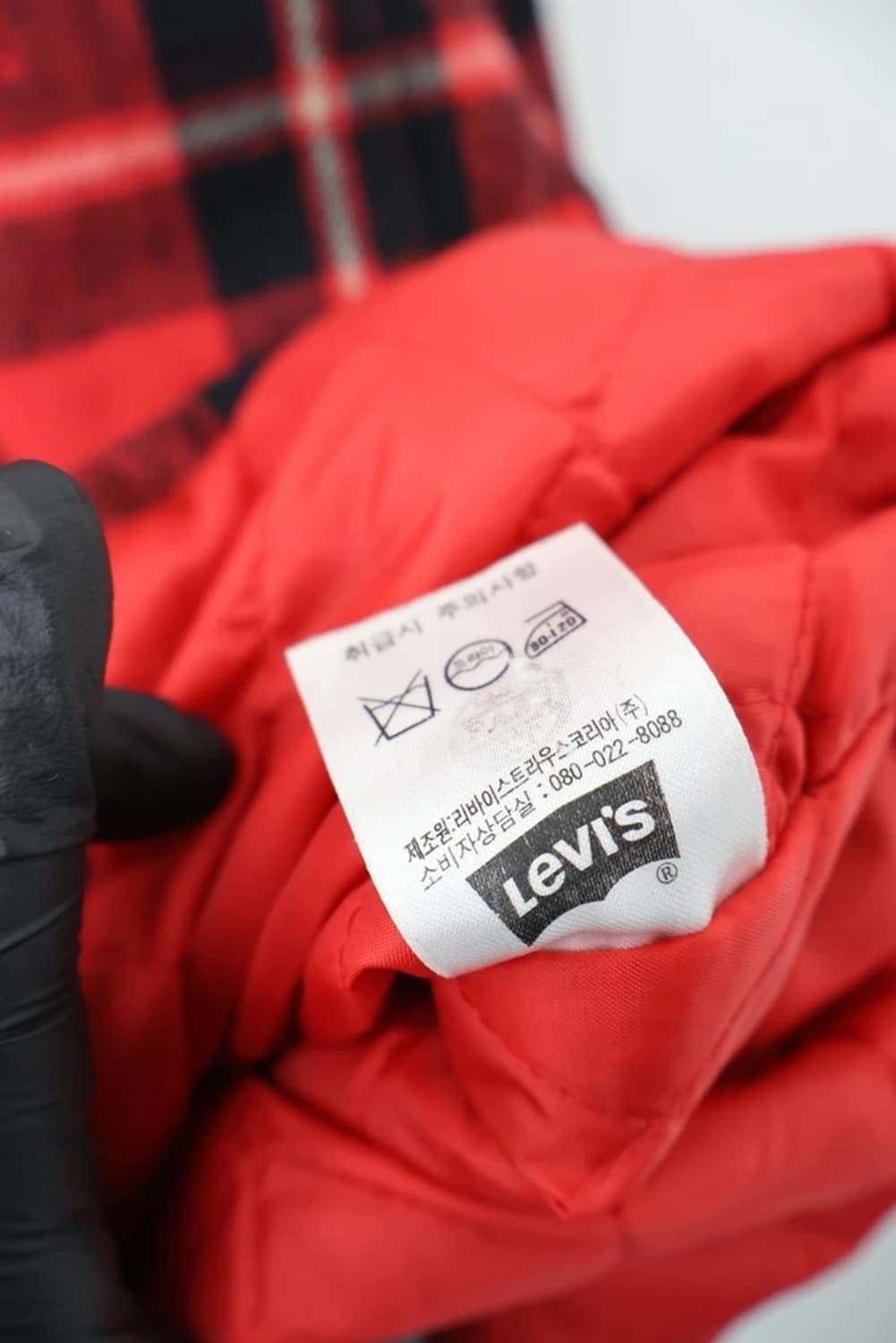 Levi’s Red Check Quilted Shirt Jacket 상품이미지6