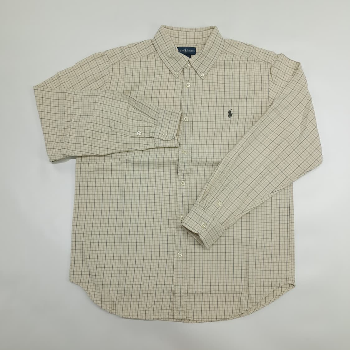 Co953W XL 폴로 랄프로렌 윈도우페인 마이크로체크 긴팔 셔츠 남방 상품이미지2
