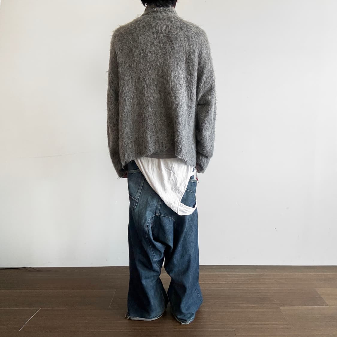 Faccies Hairy Knit Zip Cardigan 상품이미지4