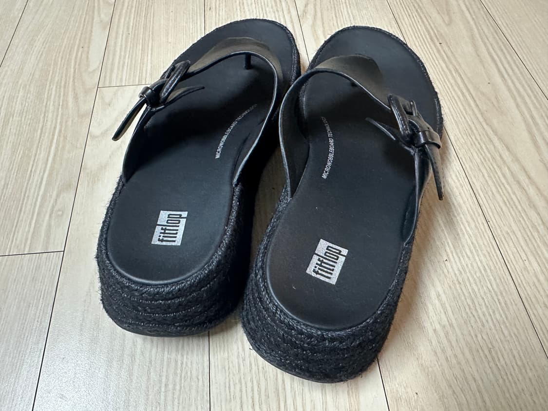 핏플랍 여성 블랙 플랫폼 샌들 245 상품이미지4