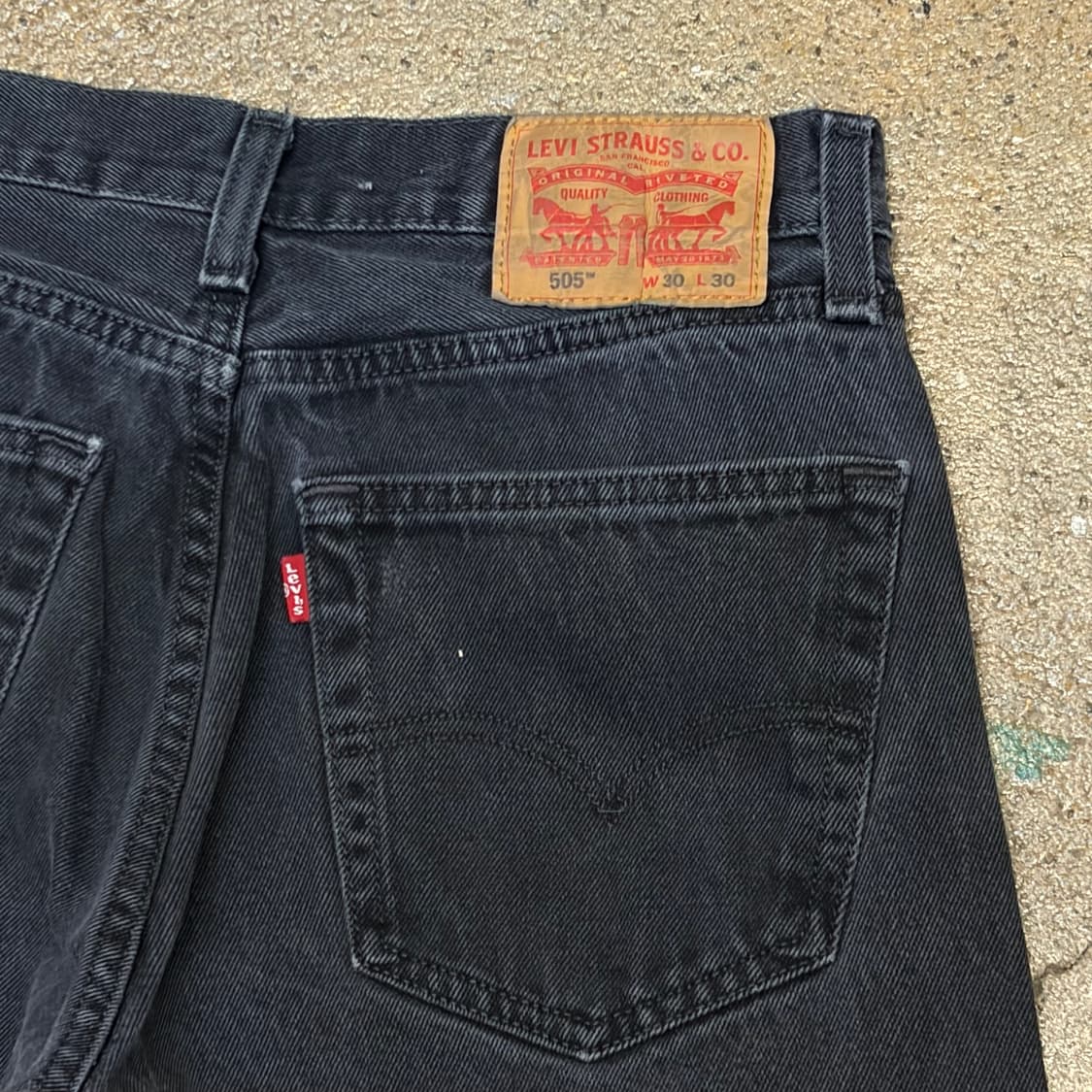 00s 미국 빈티지 리바이스 505 블랙진 청바지 상품이미지6
