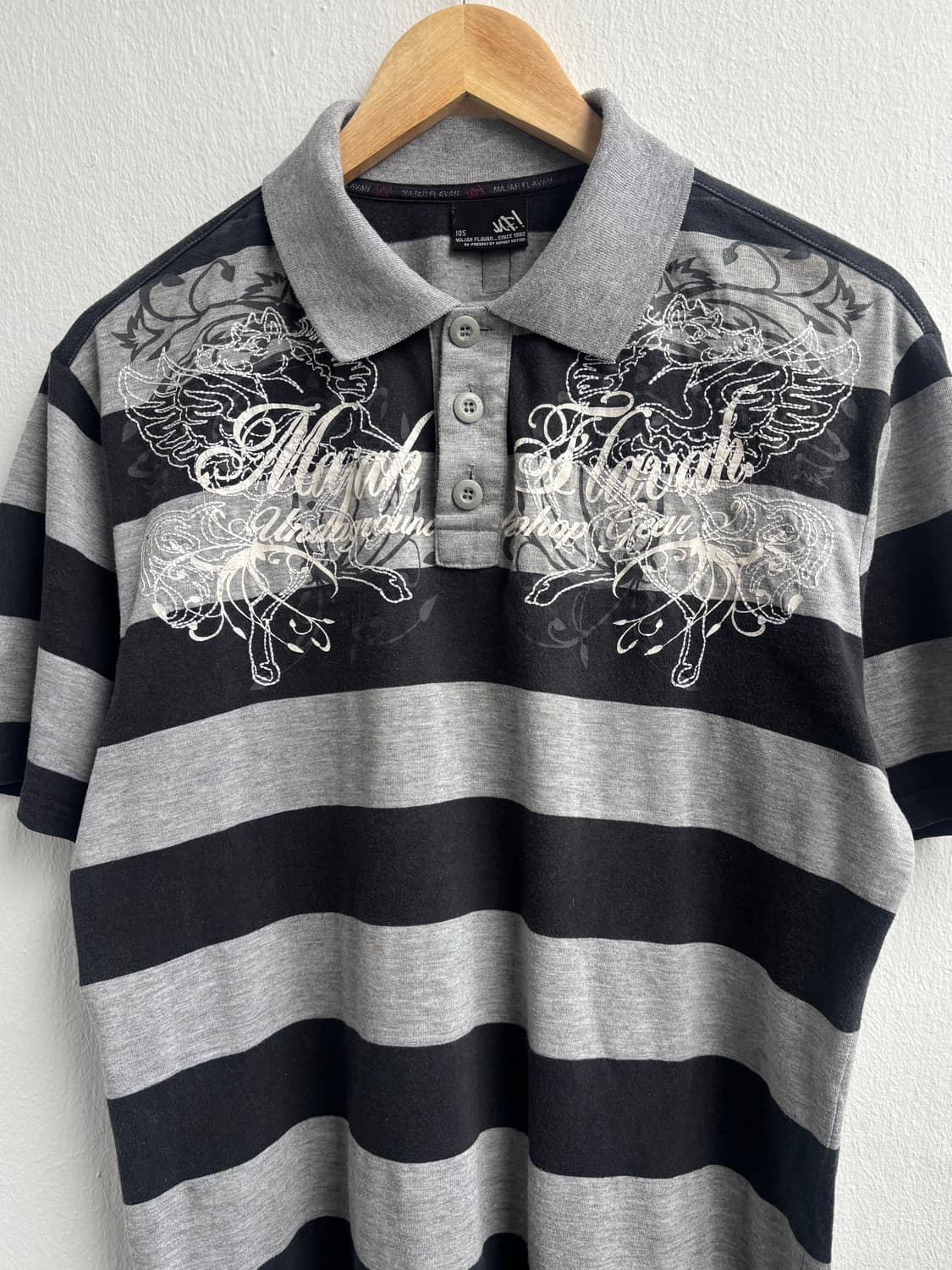 Majah flavah Graphic Stripe Top 상품이미지2