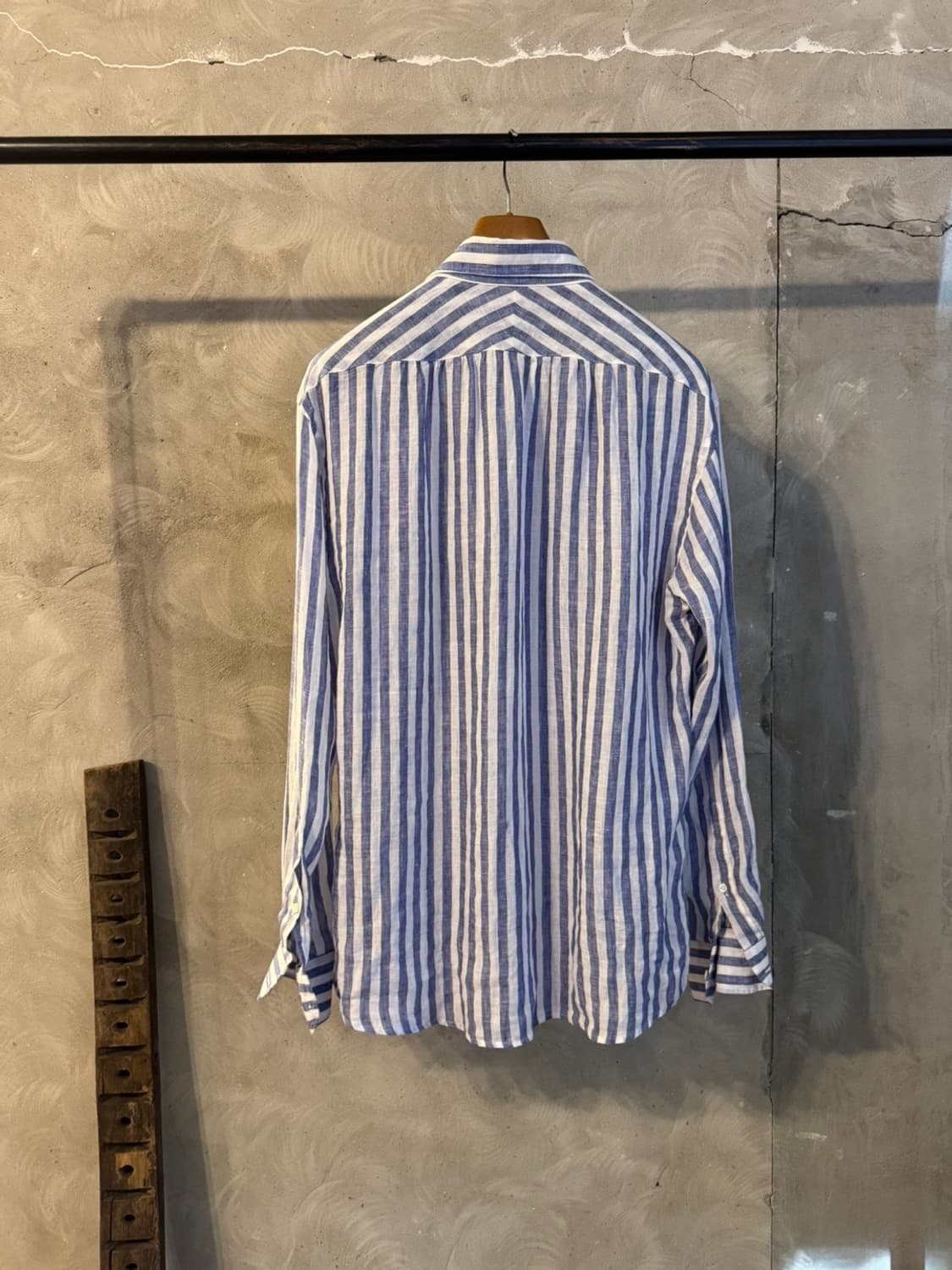 엘가노 노벰버 리넨 스트라이프 셔츠 100 상품이미지7
