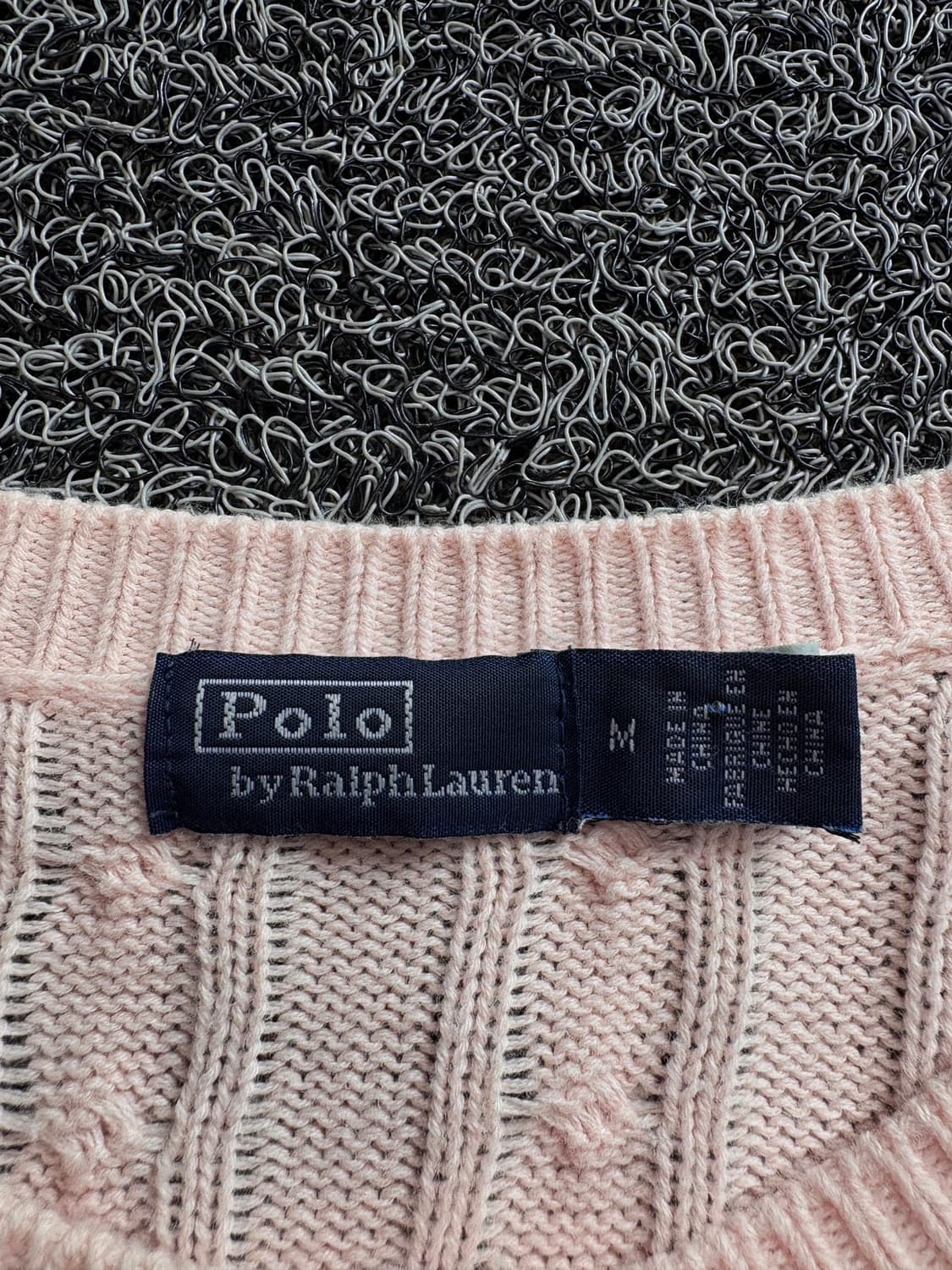 폴로 랄프로렌 우먼스 케이블 니트 반팔 가디건 3882 상품이미지4