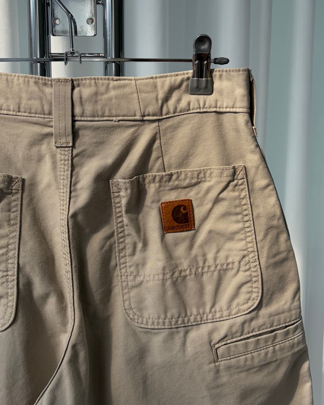 [28인치]칼하트 B144 TAN 워크 숏 팬츠 상품이미지4