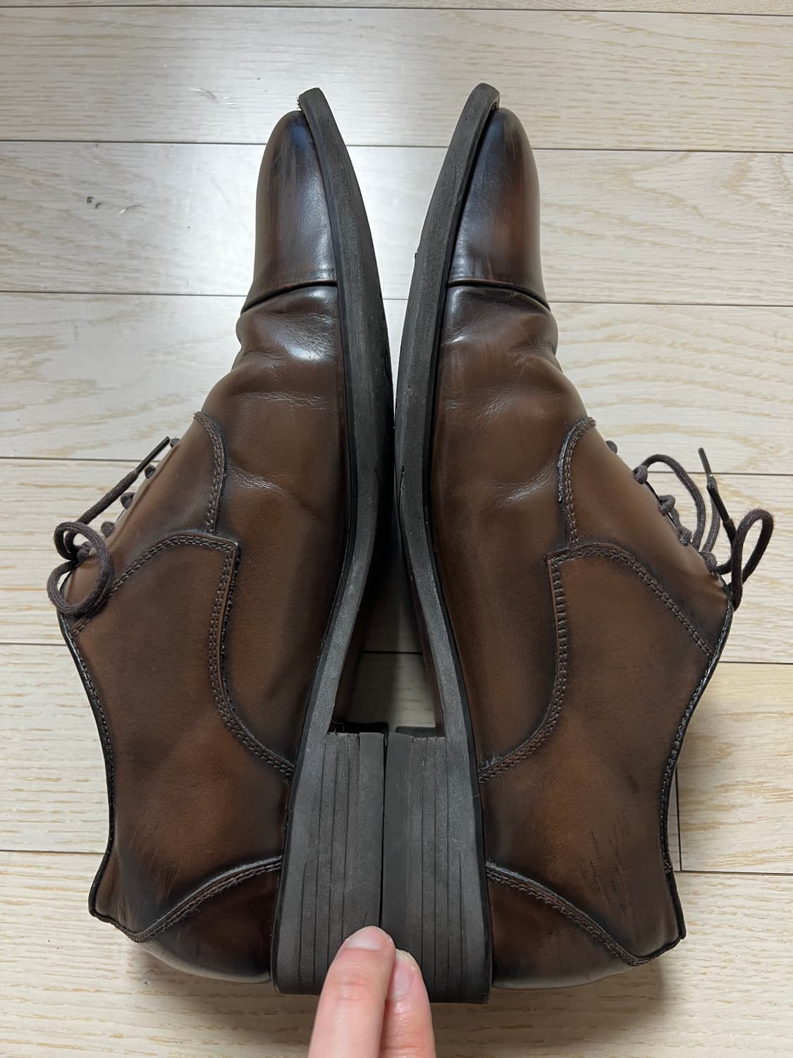 탠디 오버핏 스트레이트팁 남성 정장 구두 255mm 상품이미지3