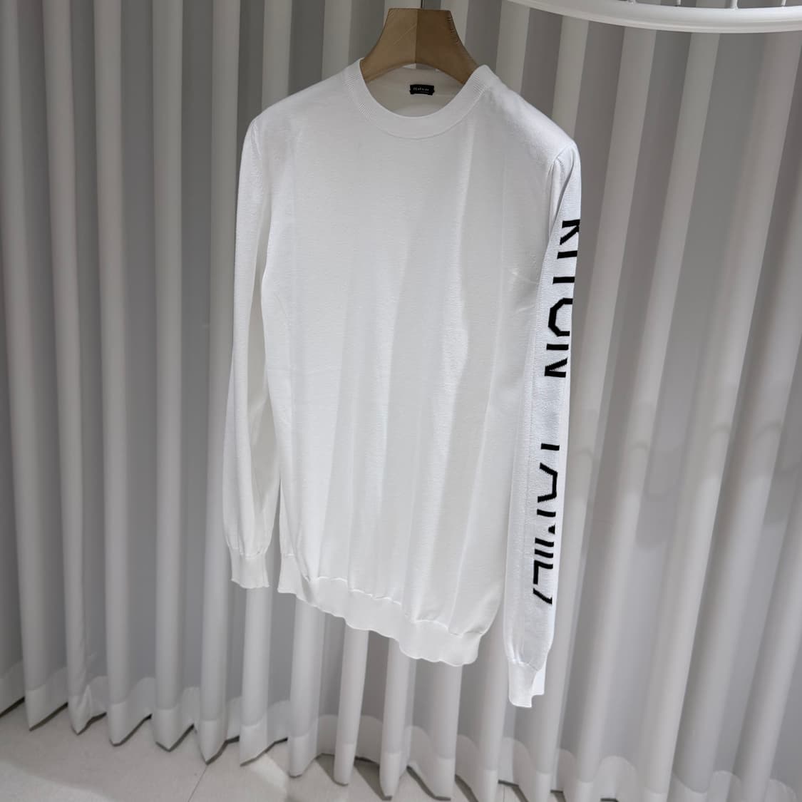 (A+/L) / 키톤 키톤패밀리 프린팅 코튼 니트 화이트 상품이미지2