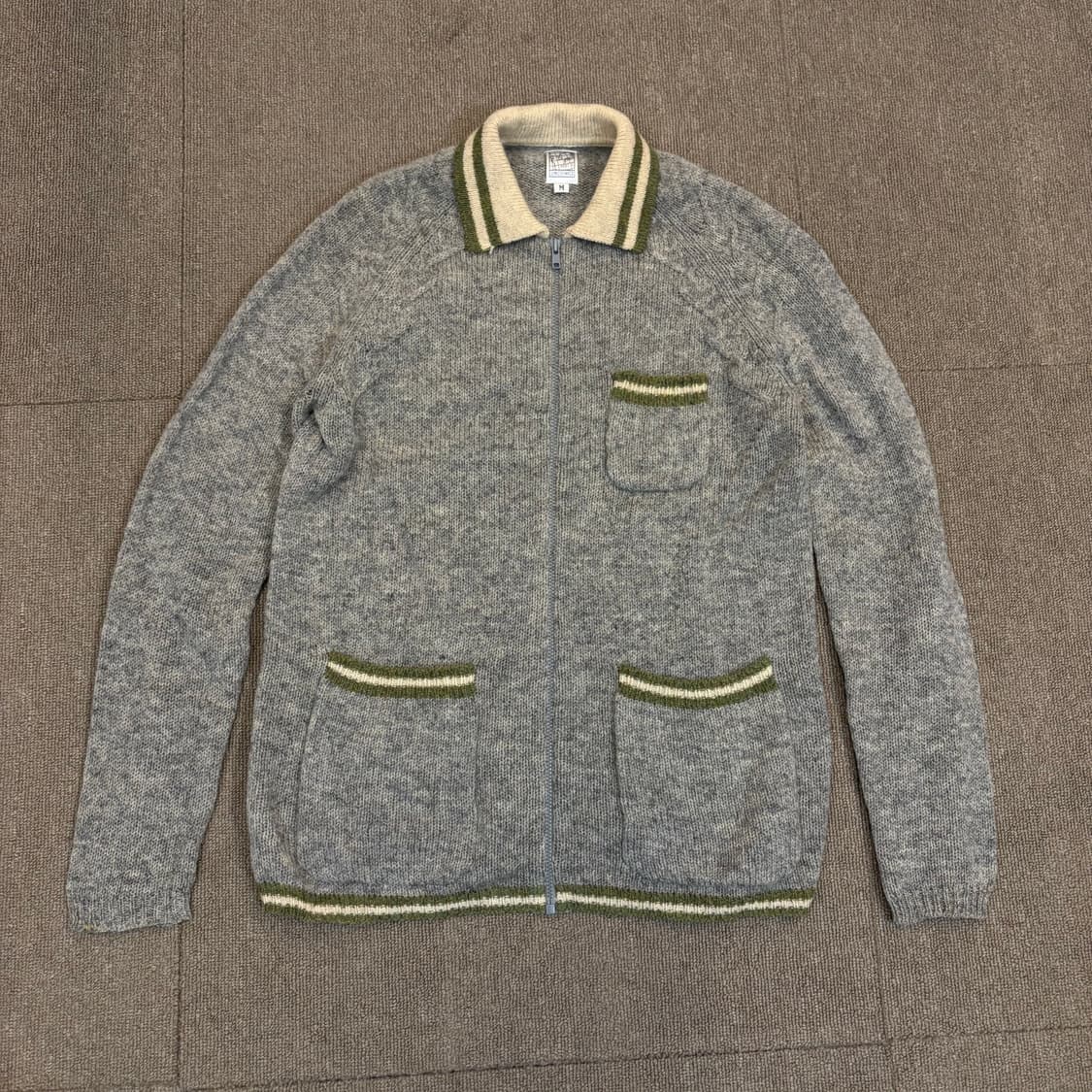 junko shimada japan 준코 시마다 울 니트 집업 상품이미지1