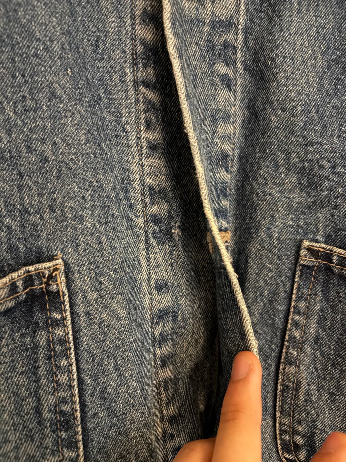 Vtg Dickies Blanket Denim Chore Jacket 상품이미지9