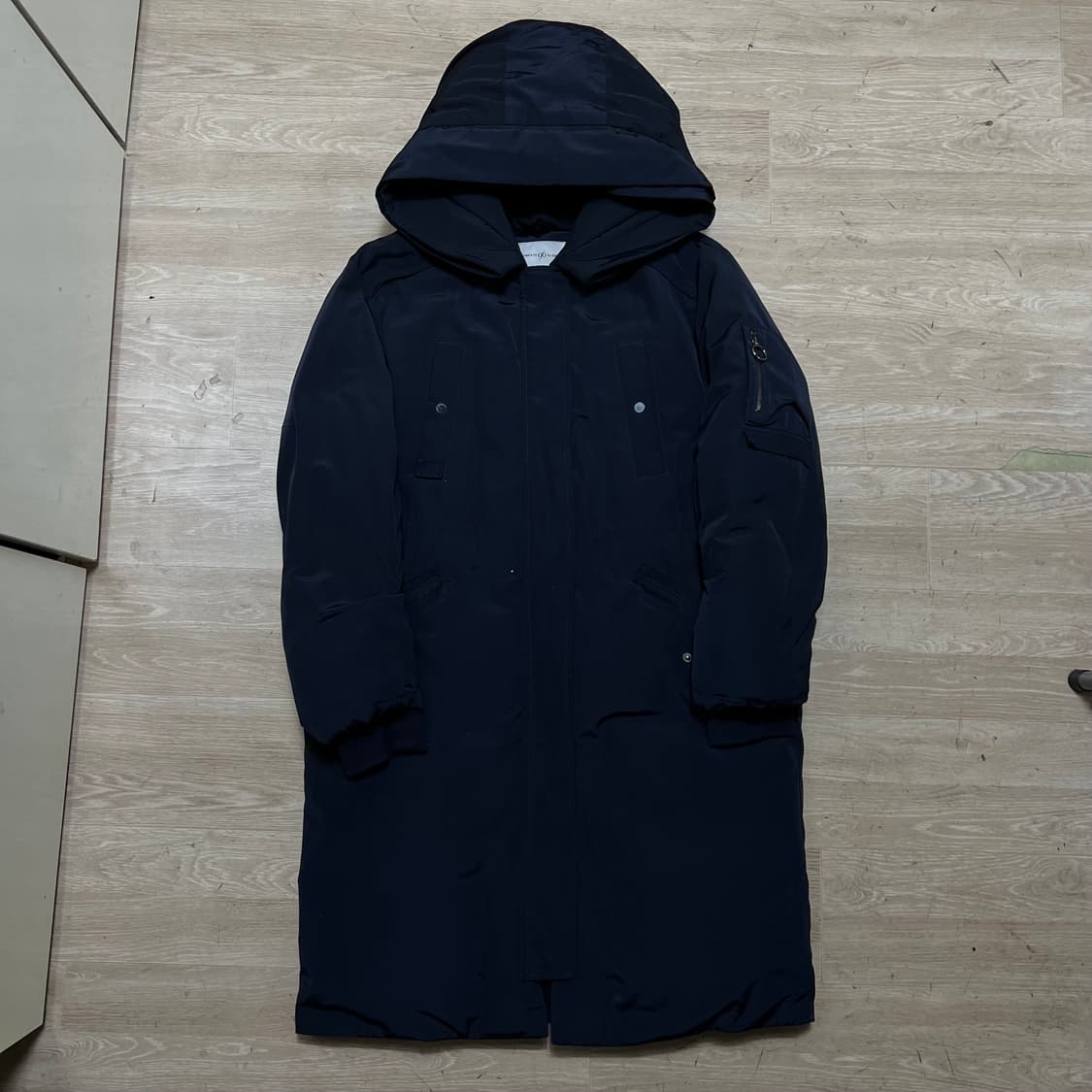 나인식스 뉴욕 여성 덕다운 후드 롱패딩 점퍼 [네이비] S/90(66) 상품이미지1