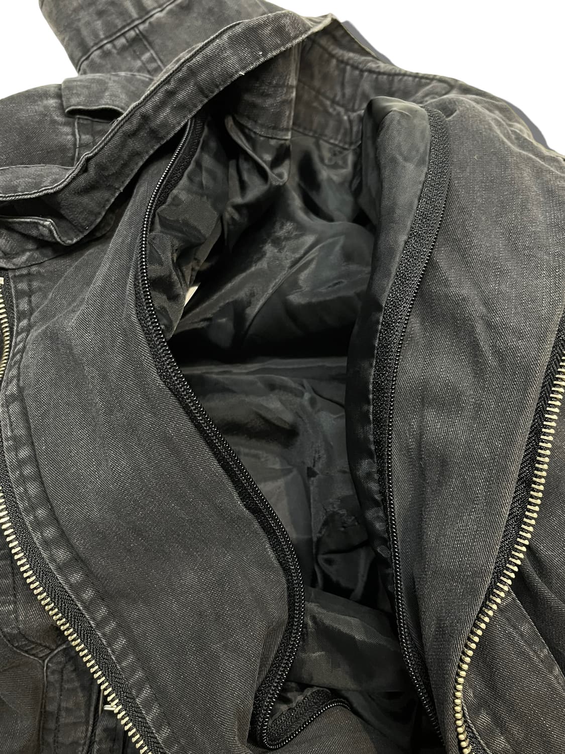 빈티지 데님 바이커자켓 상품이미지6