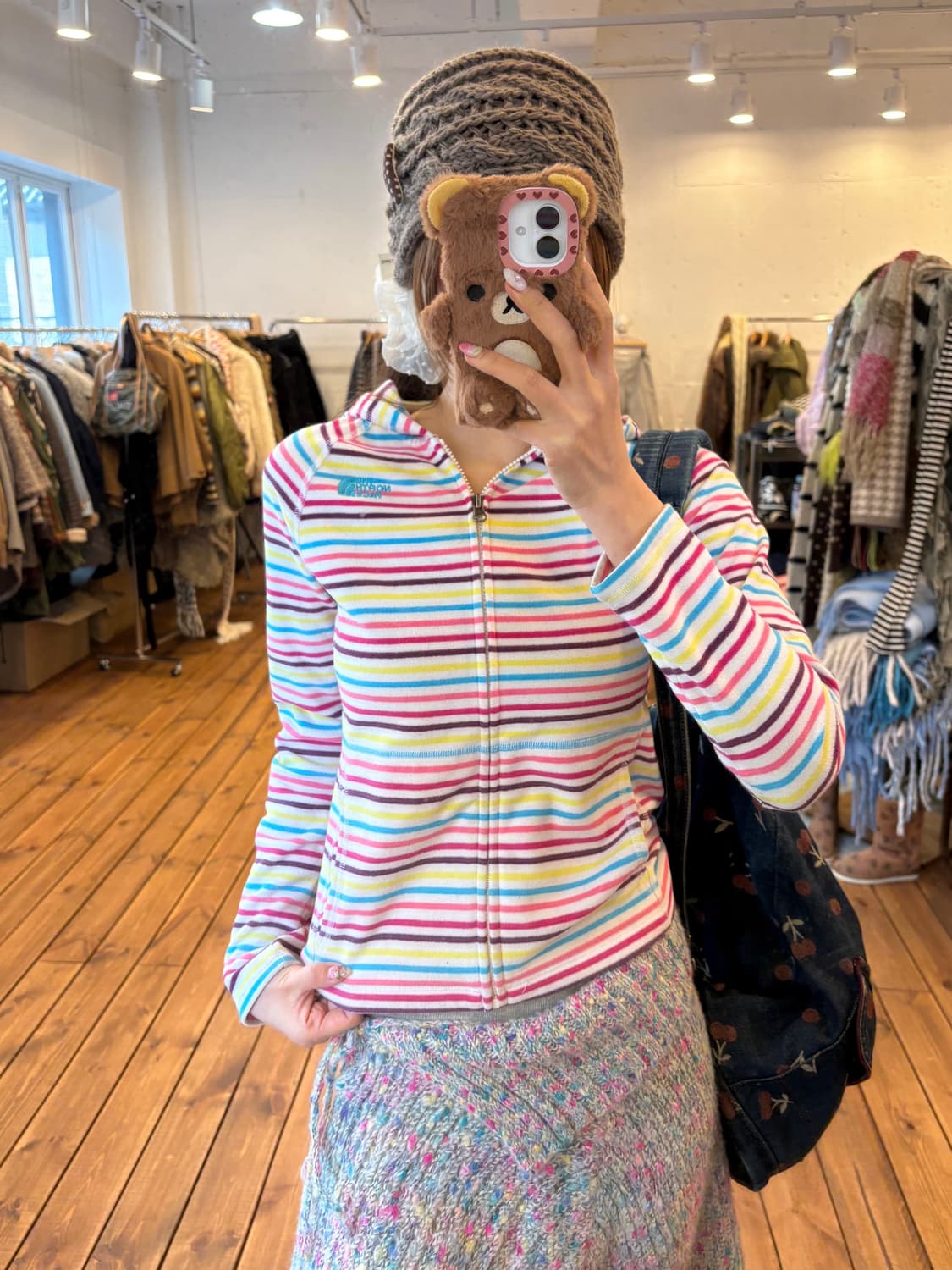 노스페이스 무지개 후드집업 상품이미지1