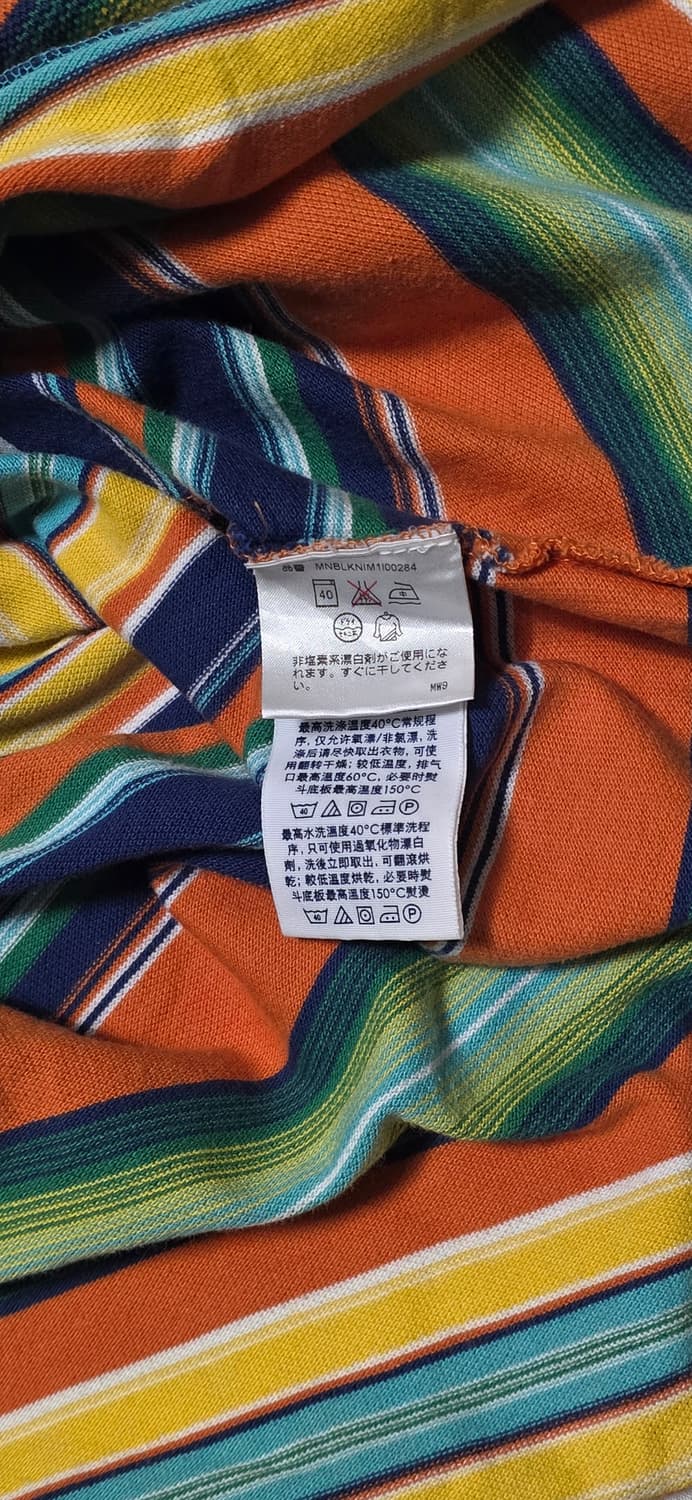 폴로 랄프로렌 스트라이프 카라 티셔츠 S 상품이미지4