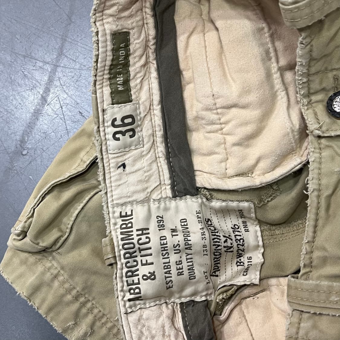  아베크롬비 하프 카고 팬츠 y16076 상품이미지6