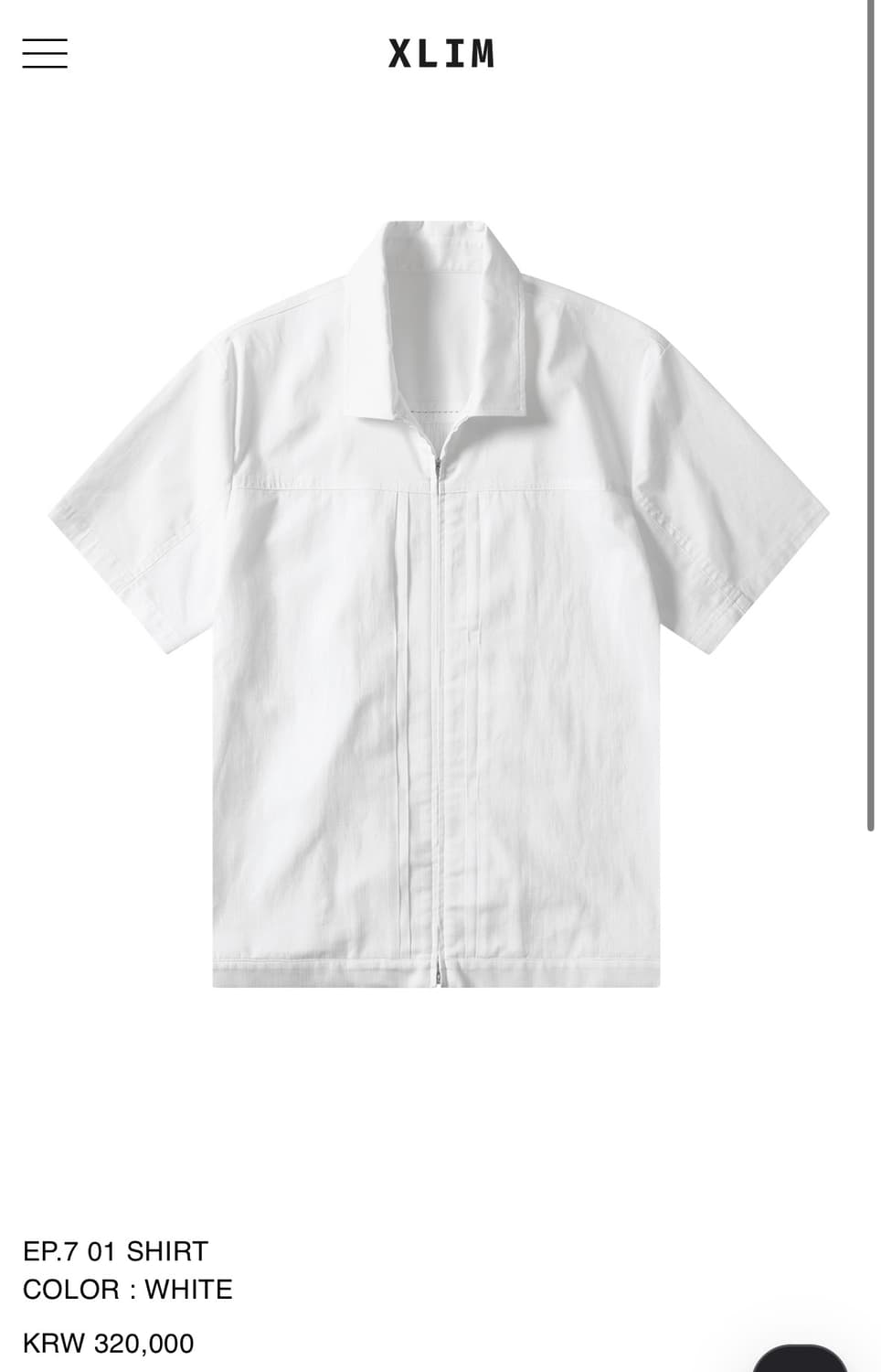 (중고/L) xlim ep7 01 shirts 화이트 L 상품이미지1