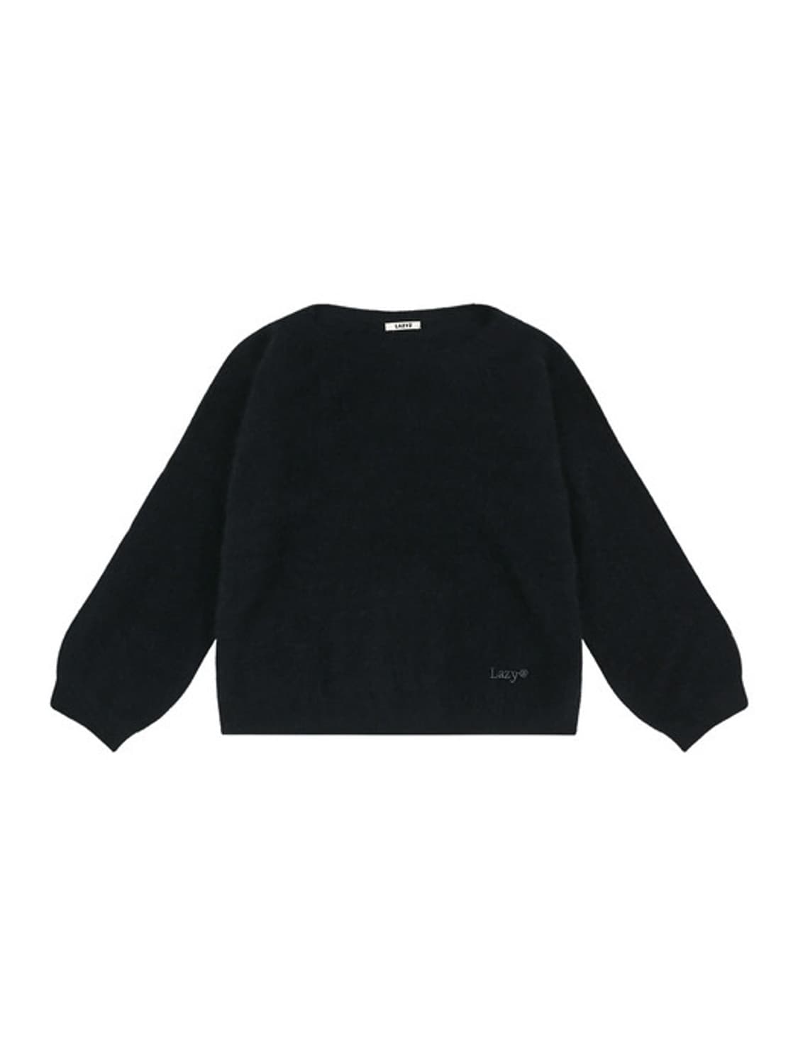 (택O) 레이지지 울100% 클라우드 오프숄더 울 니트 (블랙) 상품이미지2