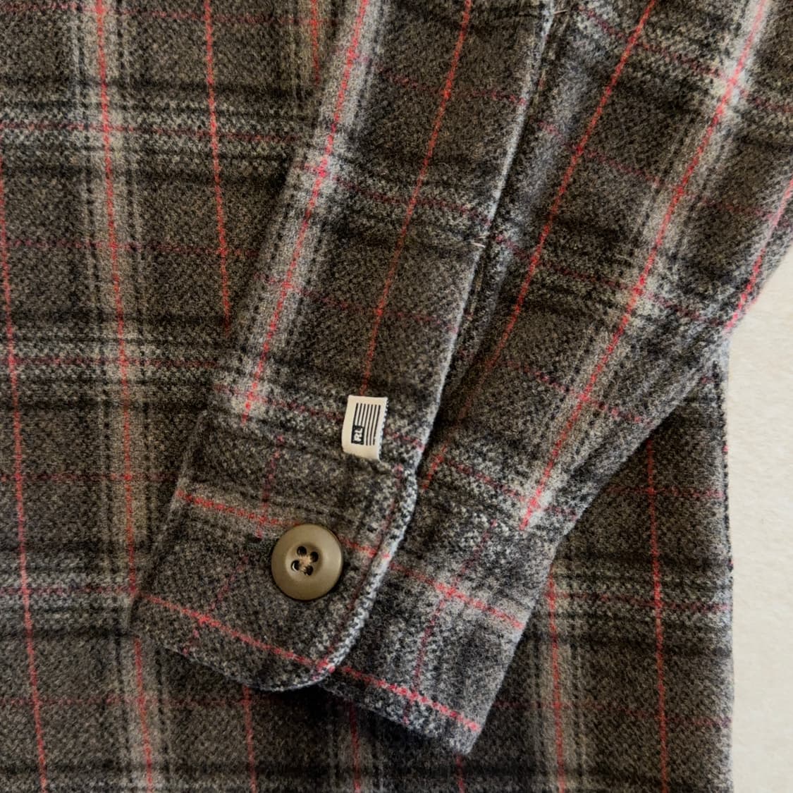 폴로 진스 울 캐시미어 체크 셔츠 자켓 상품이미지2